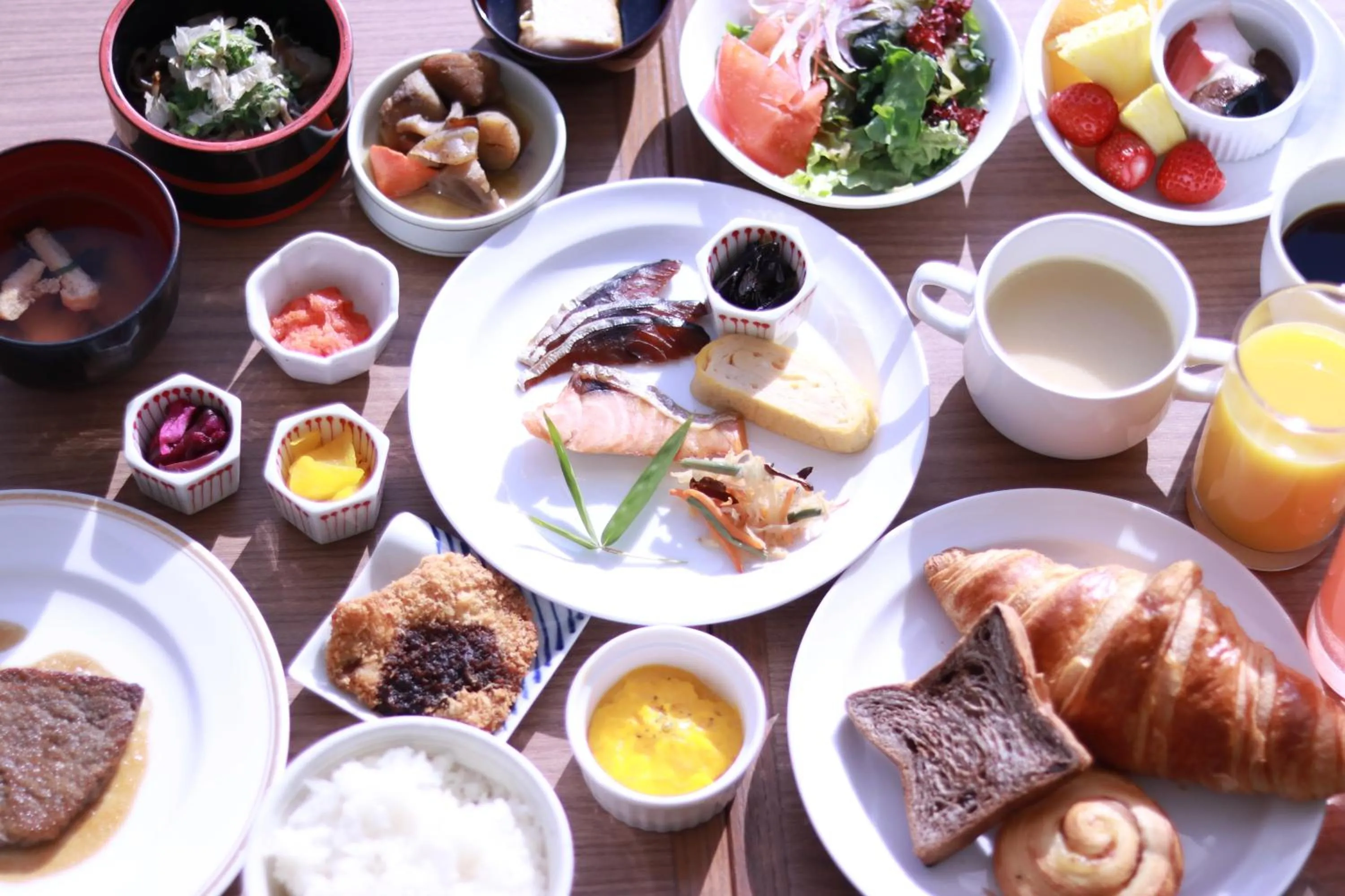 Buffet breakfast in Hotel Fujita Fukui
