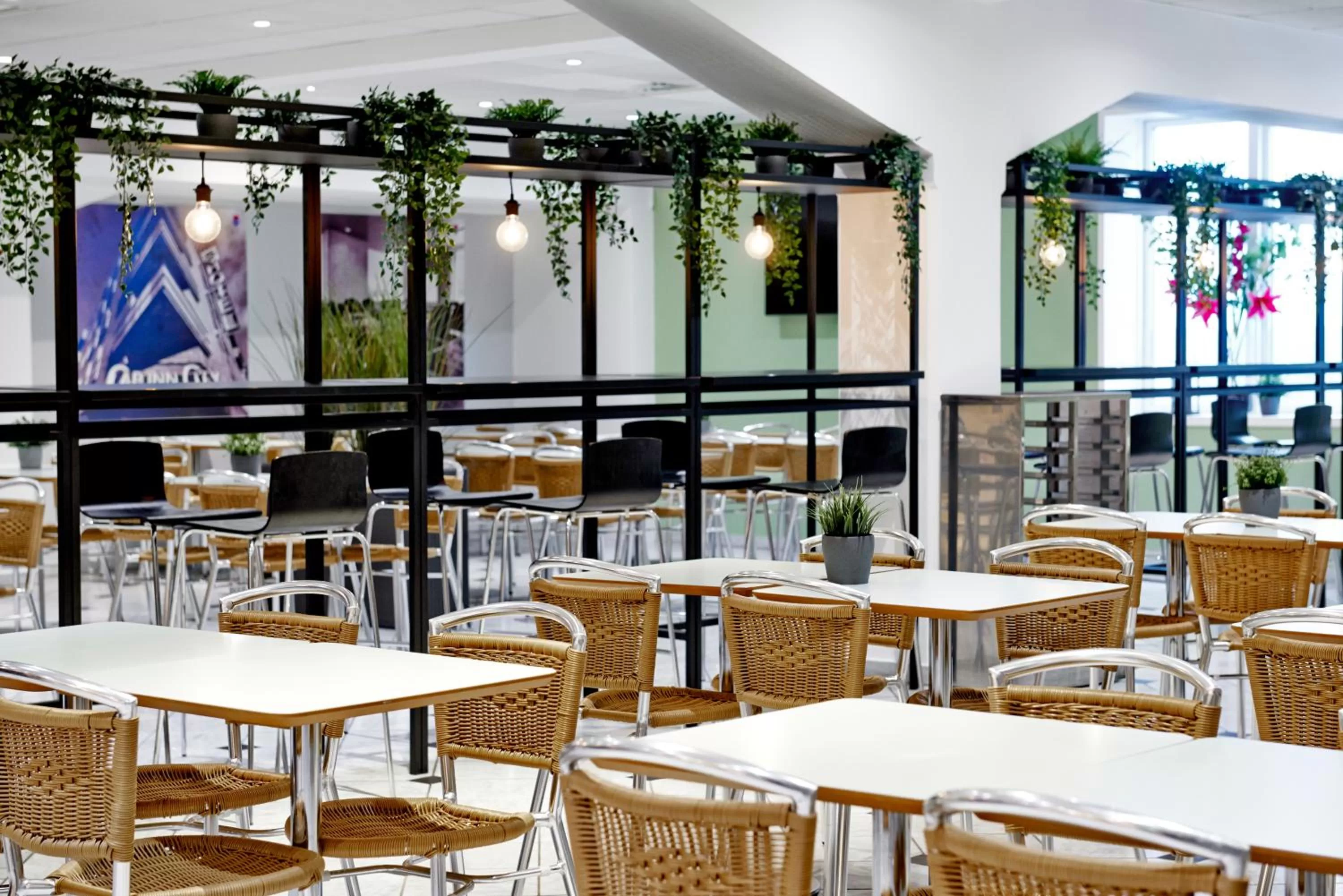 Seating area in Cabinn Scandinavia