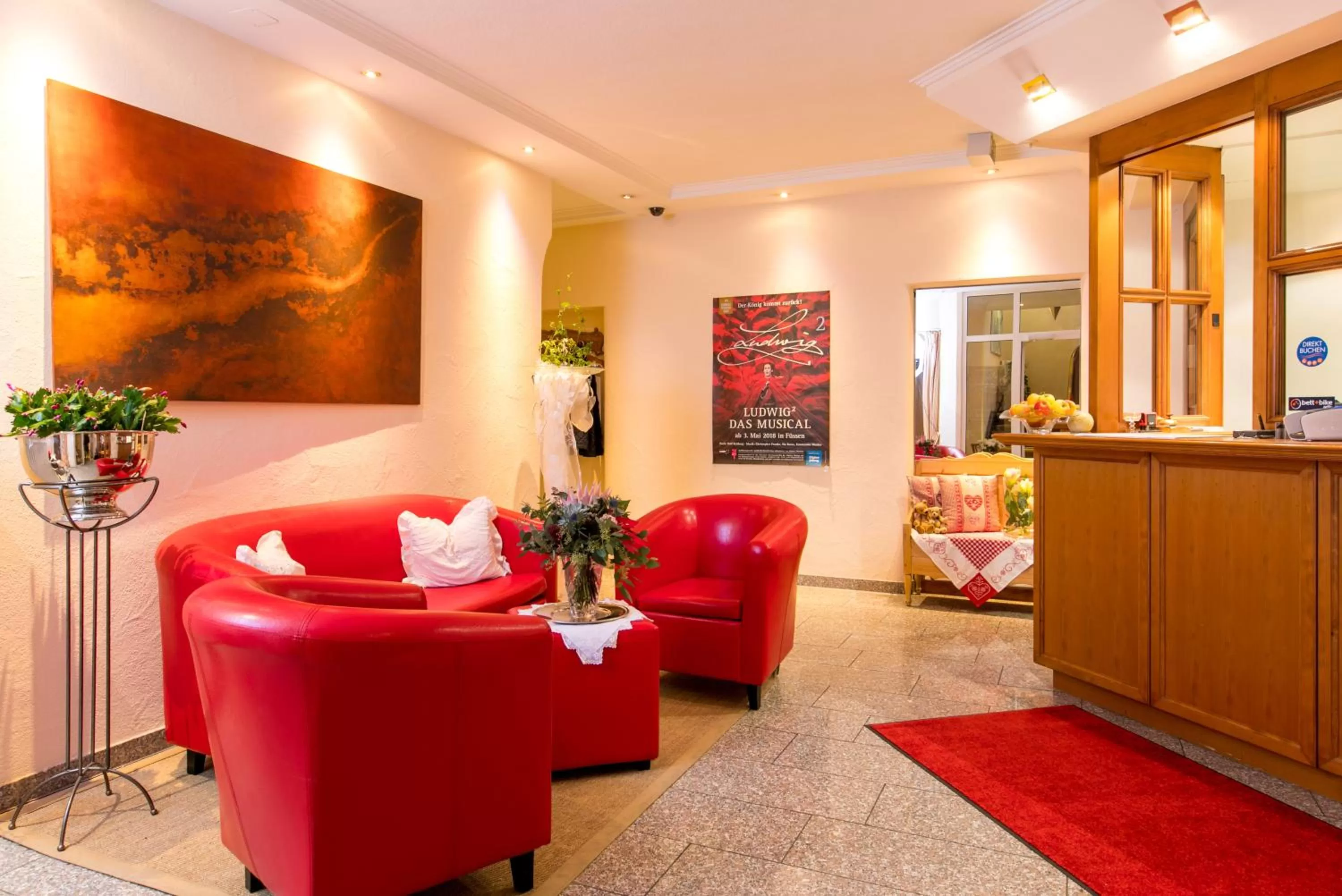 Lobby or reception in CityHotel Kempten