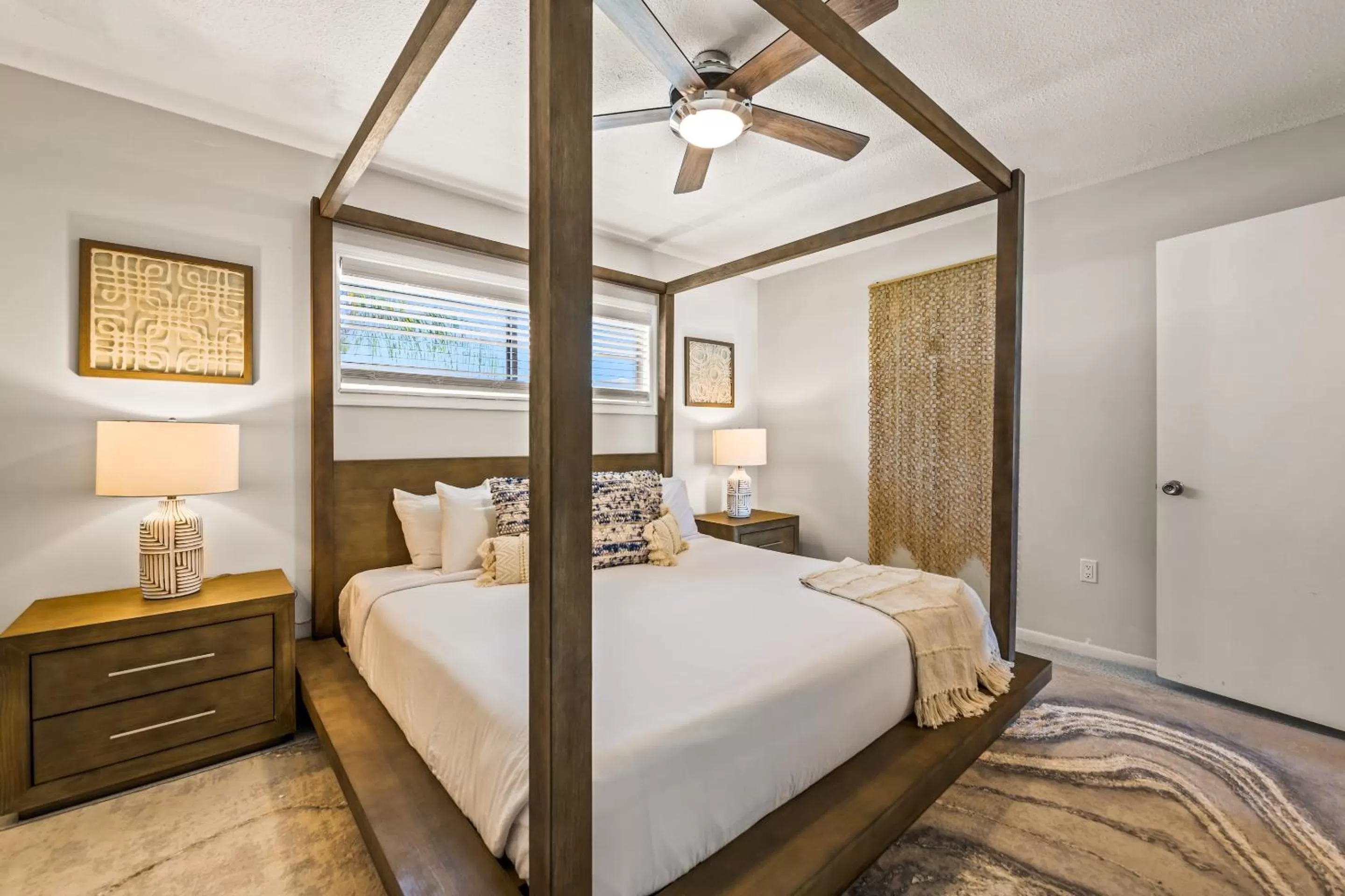 Bed in Bali Hai Beachfront Resort and Spa