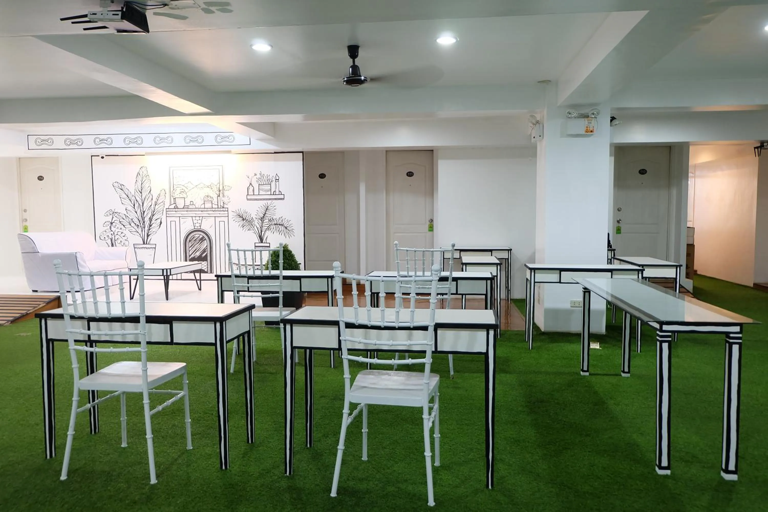 Decorative detail in Spaces Hotel Makati