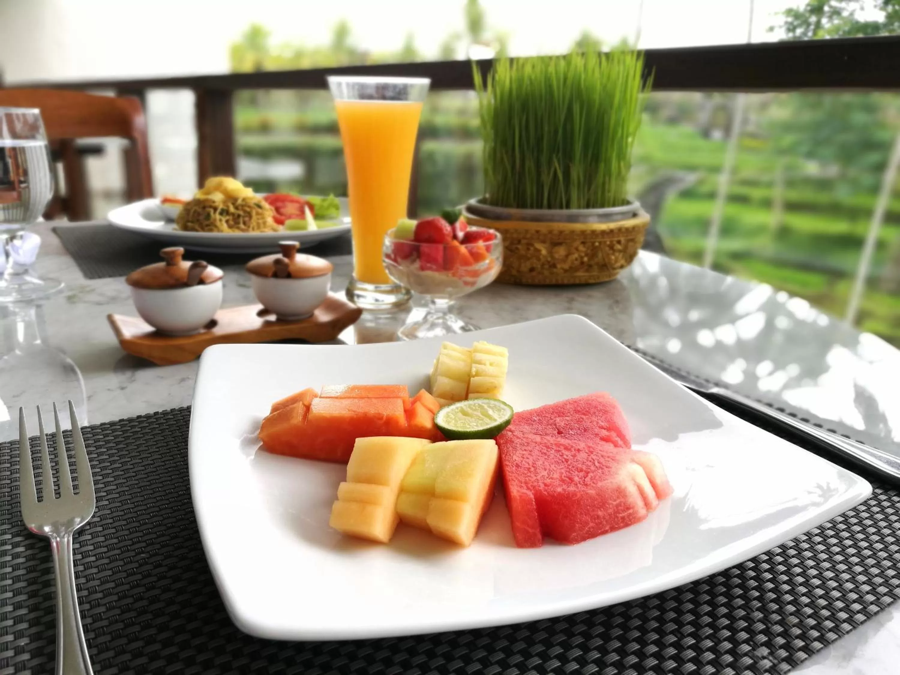 Buffet breakfast in Kamandalu Ubud