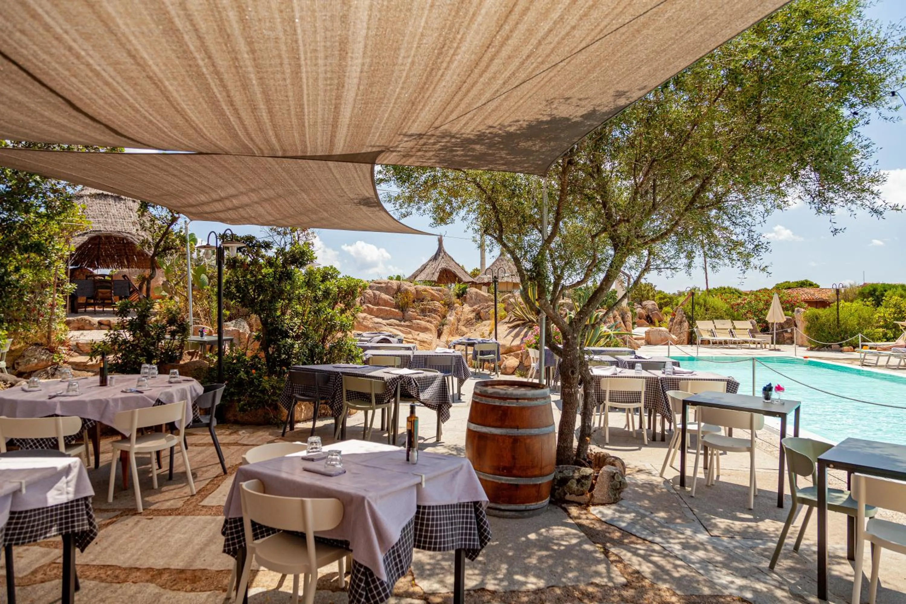 Patio in Residence Hotel Lu Nibareddu