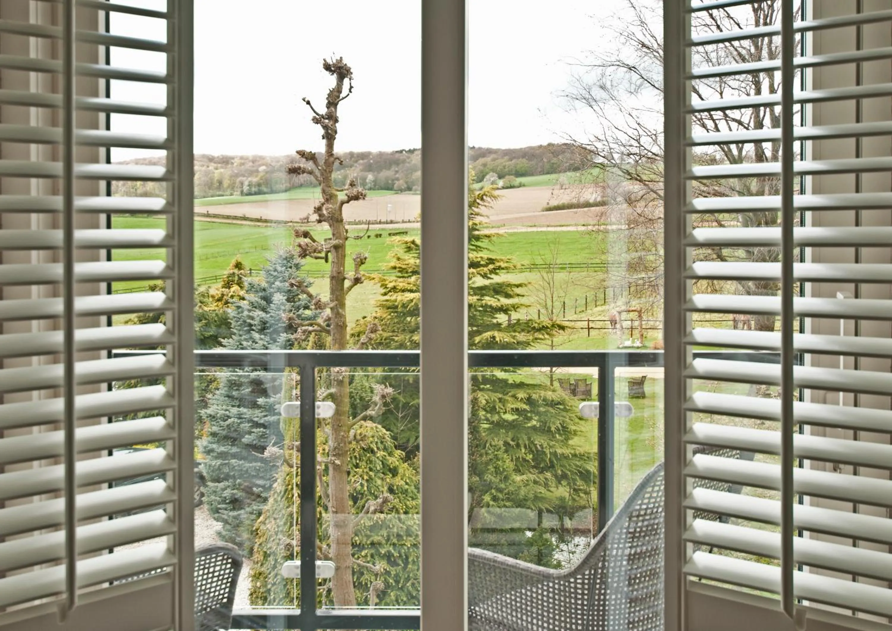 Garden view in Hotel Creusen
