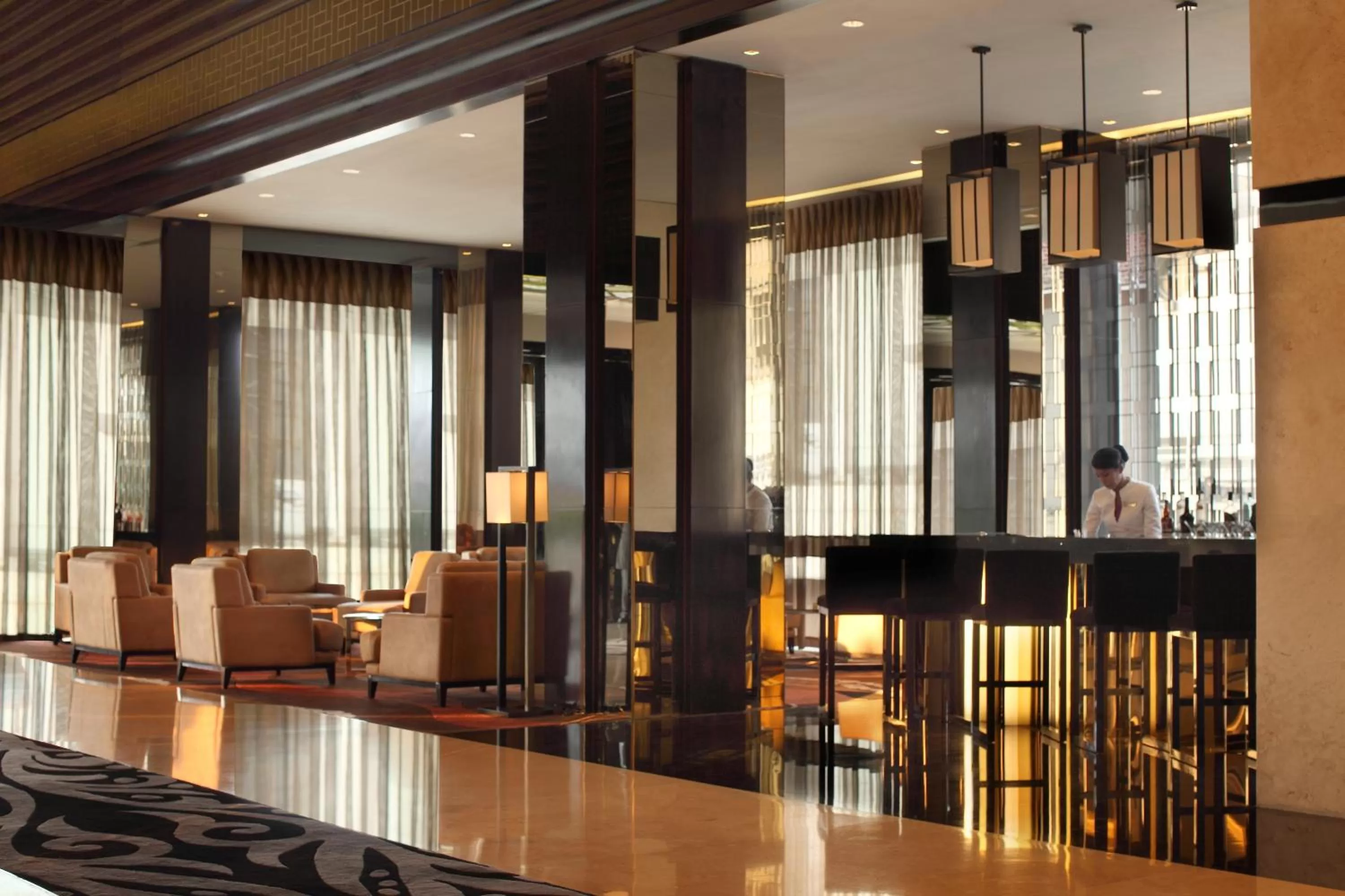 Communal lounge/ TV room in PO Hotel Semarang