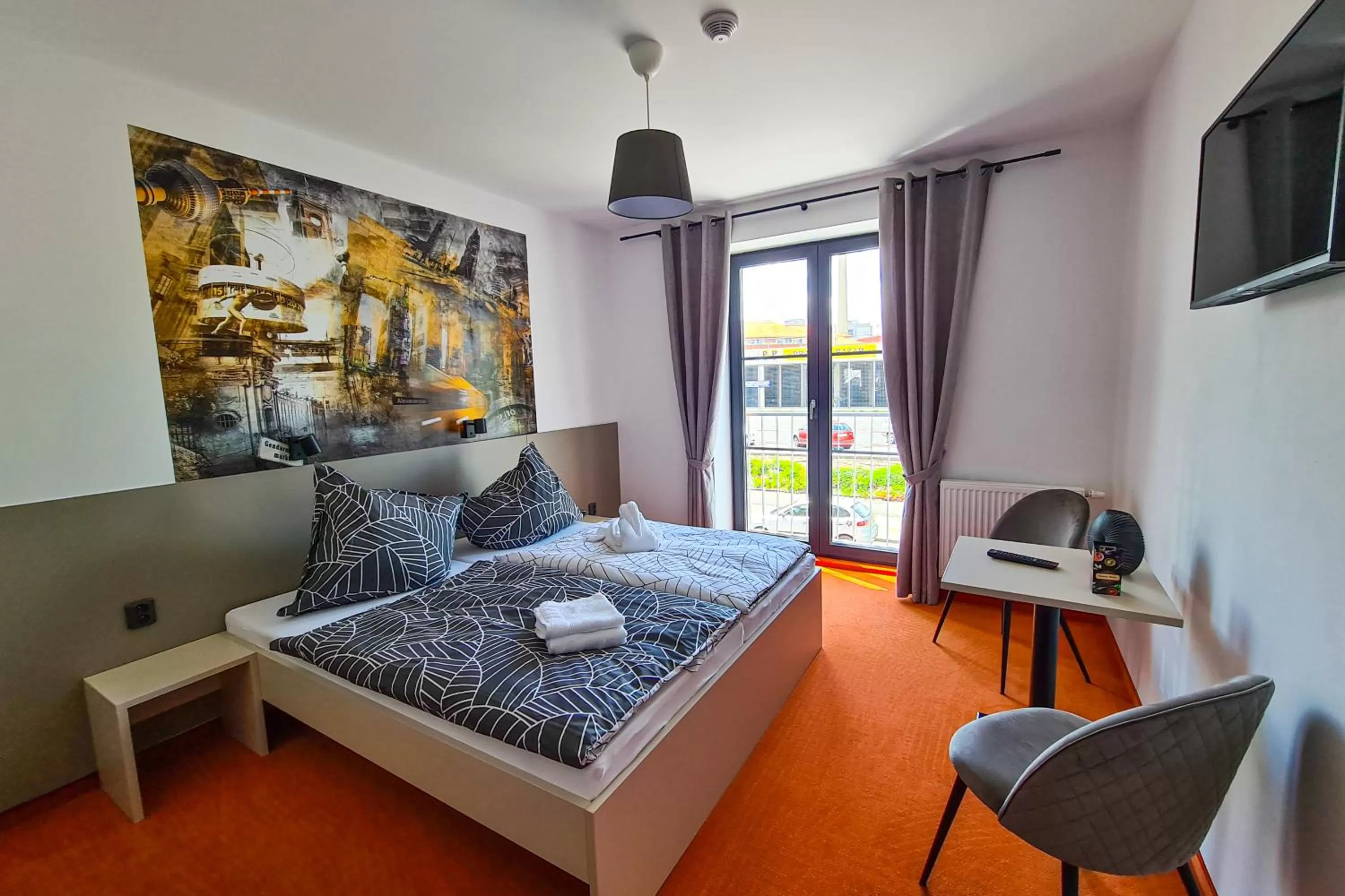 Bed in Pension Berlin