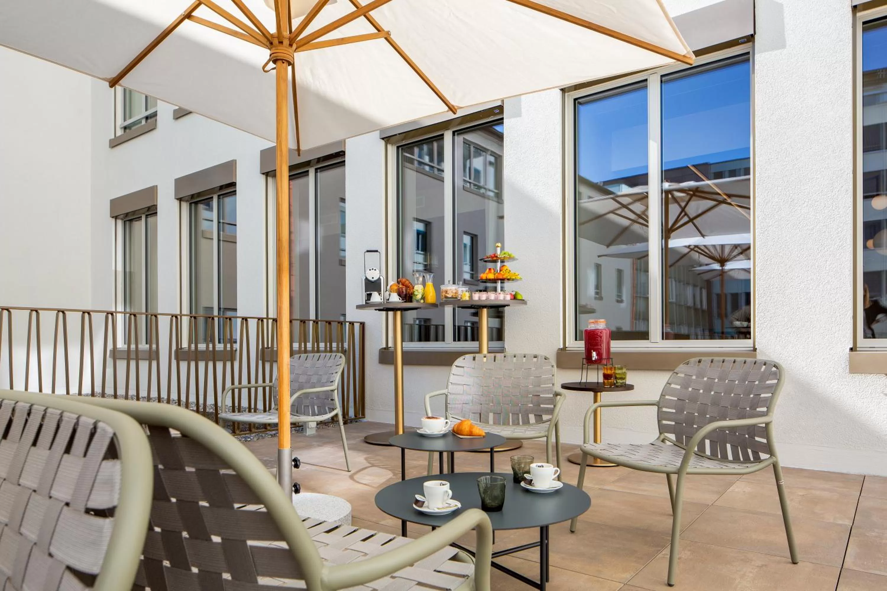 Patio in Hotel Walhalla