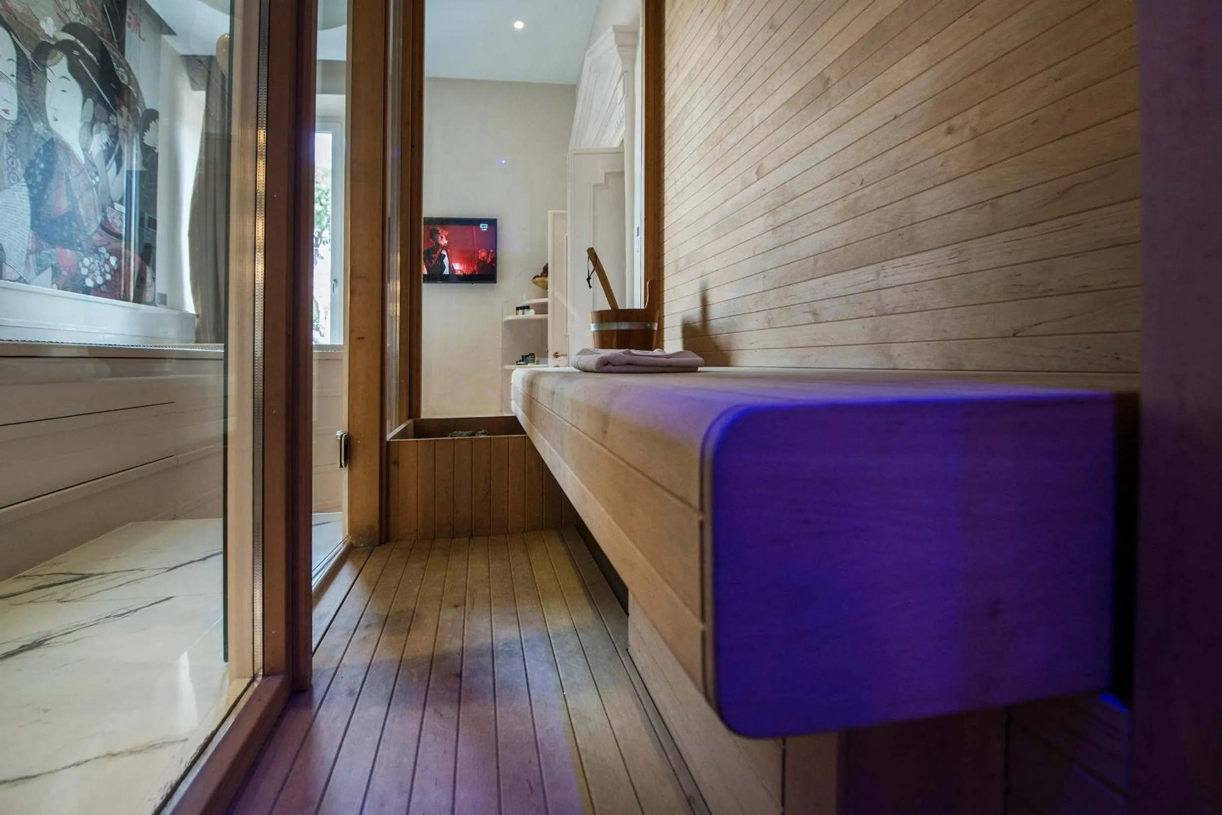 Sauna, Bed in Torre Argentina Relais - Residenze di Charme