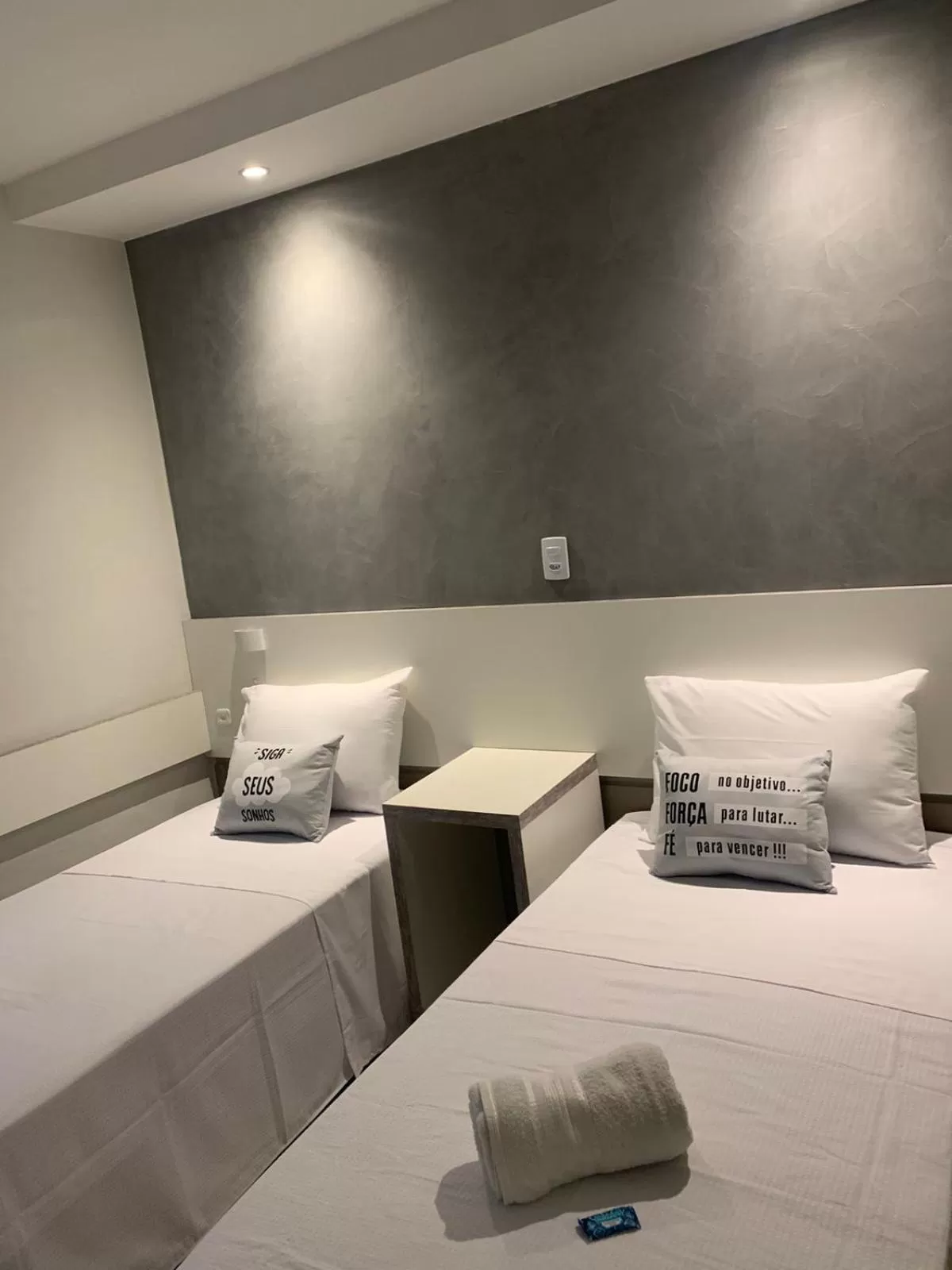 Bed in Hotel Dois Irmãos