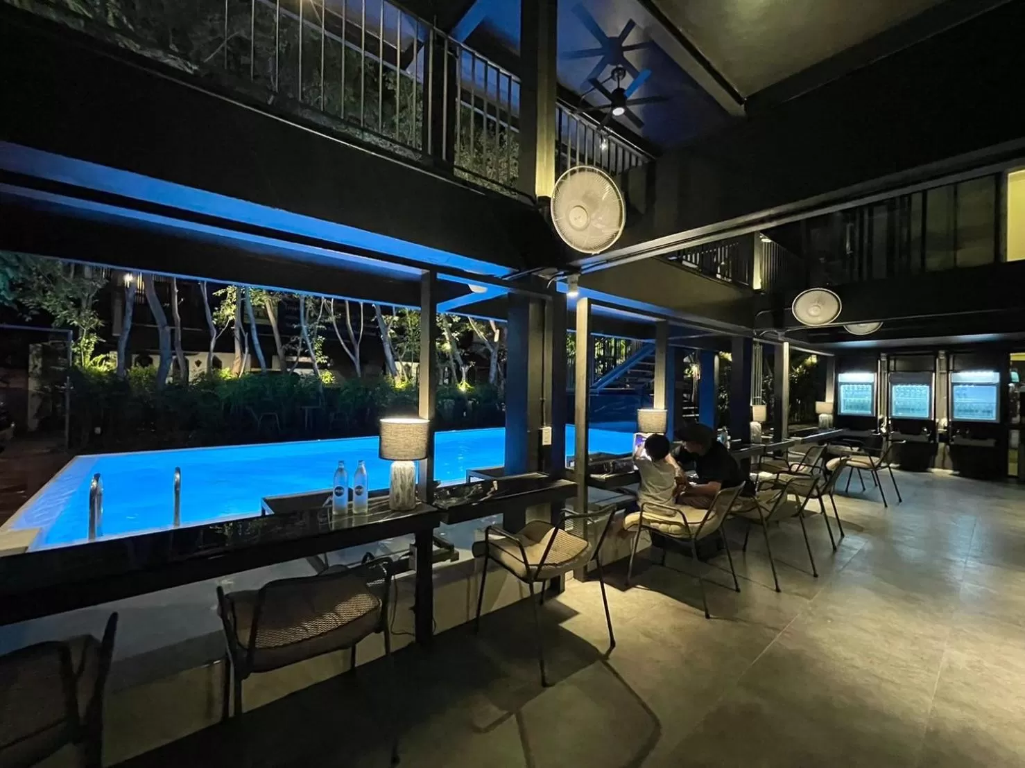 Seating area in POR Santitham