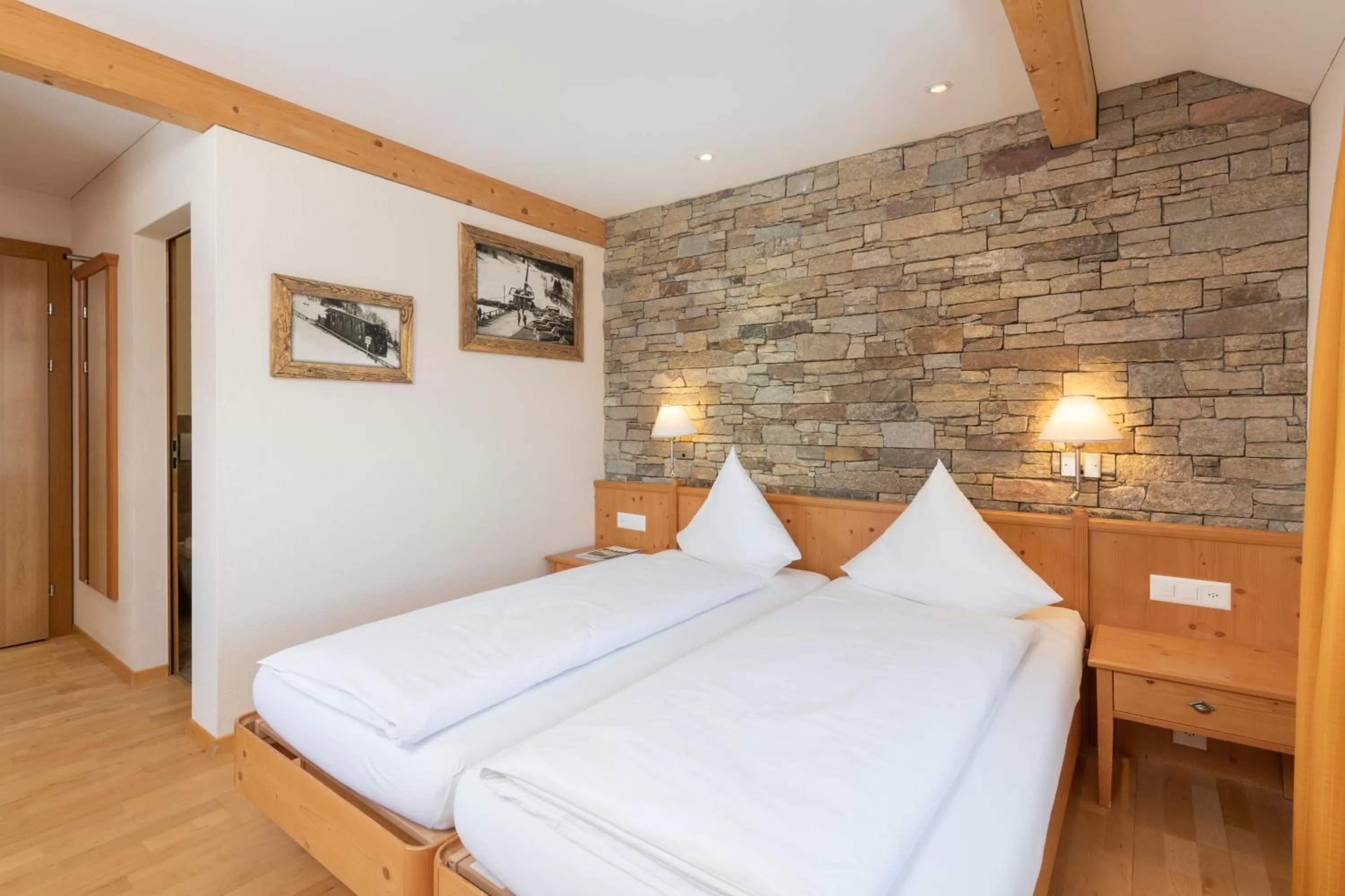 Bed in Berghotel Trübsee - Accessible Only by Cable Car