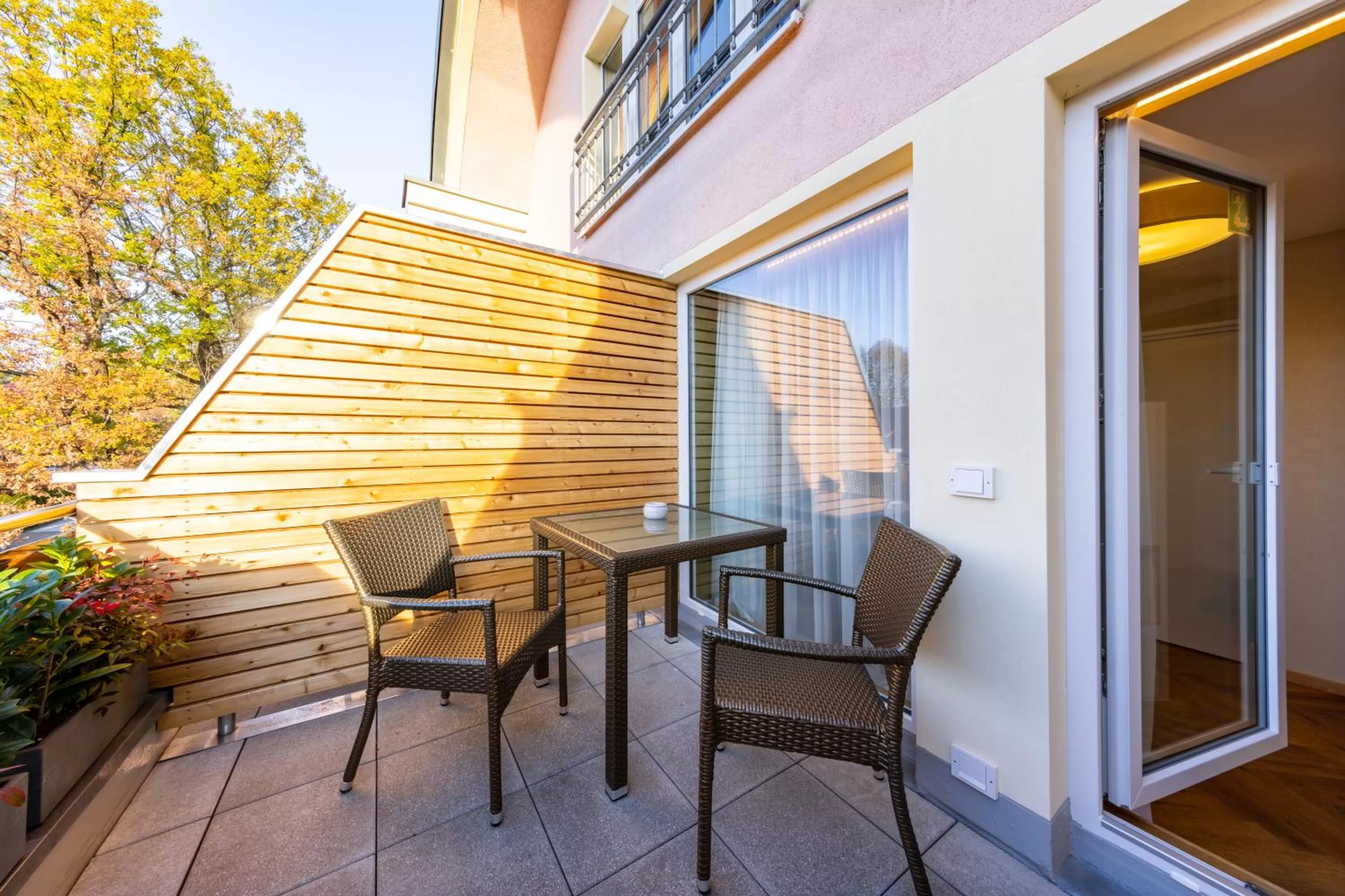 Balcony/Terrace in Parkhotel Güldene Berge