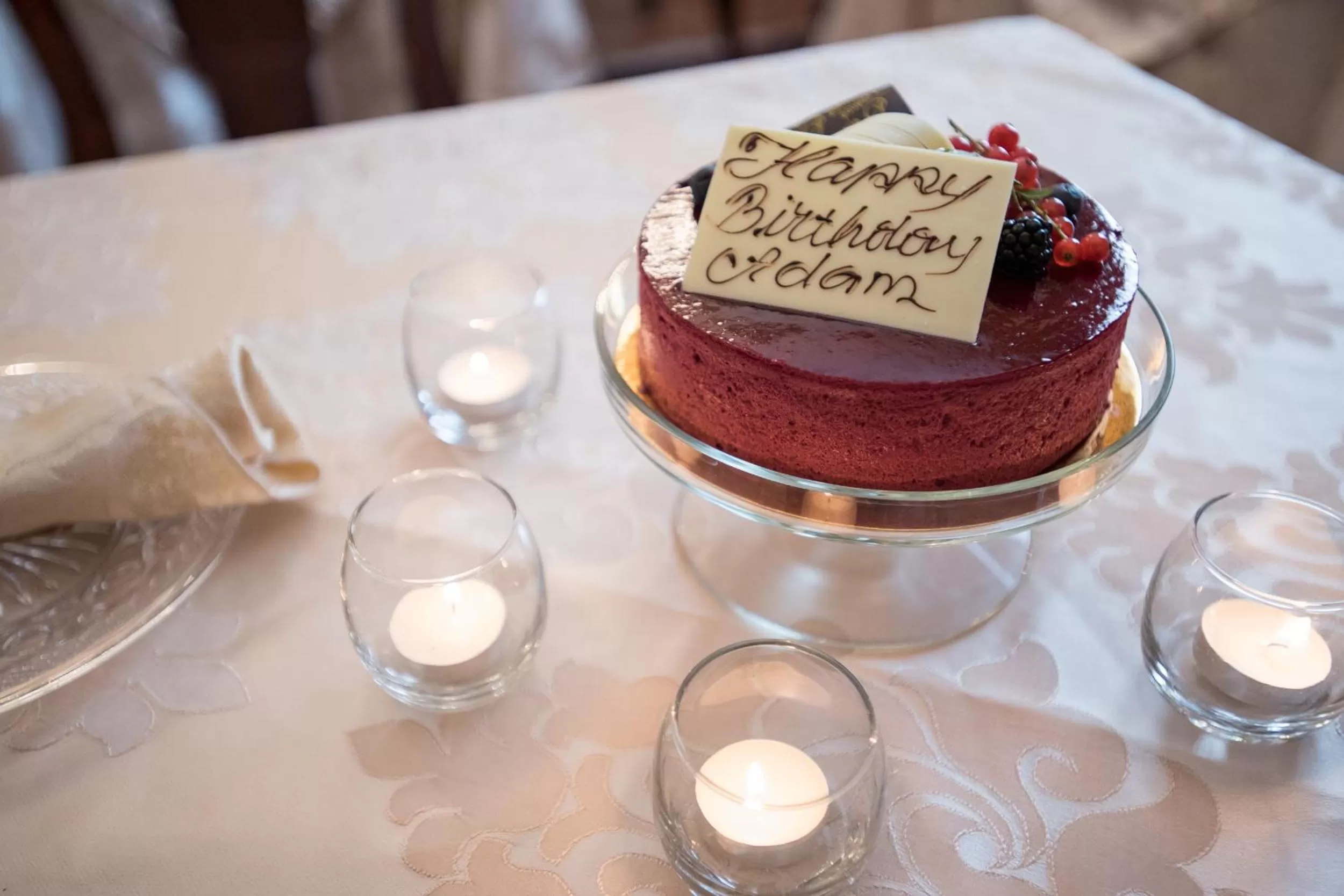 Food close-up in 1840s Carrollton Inn