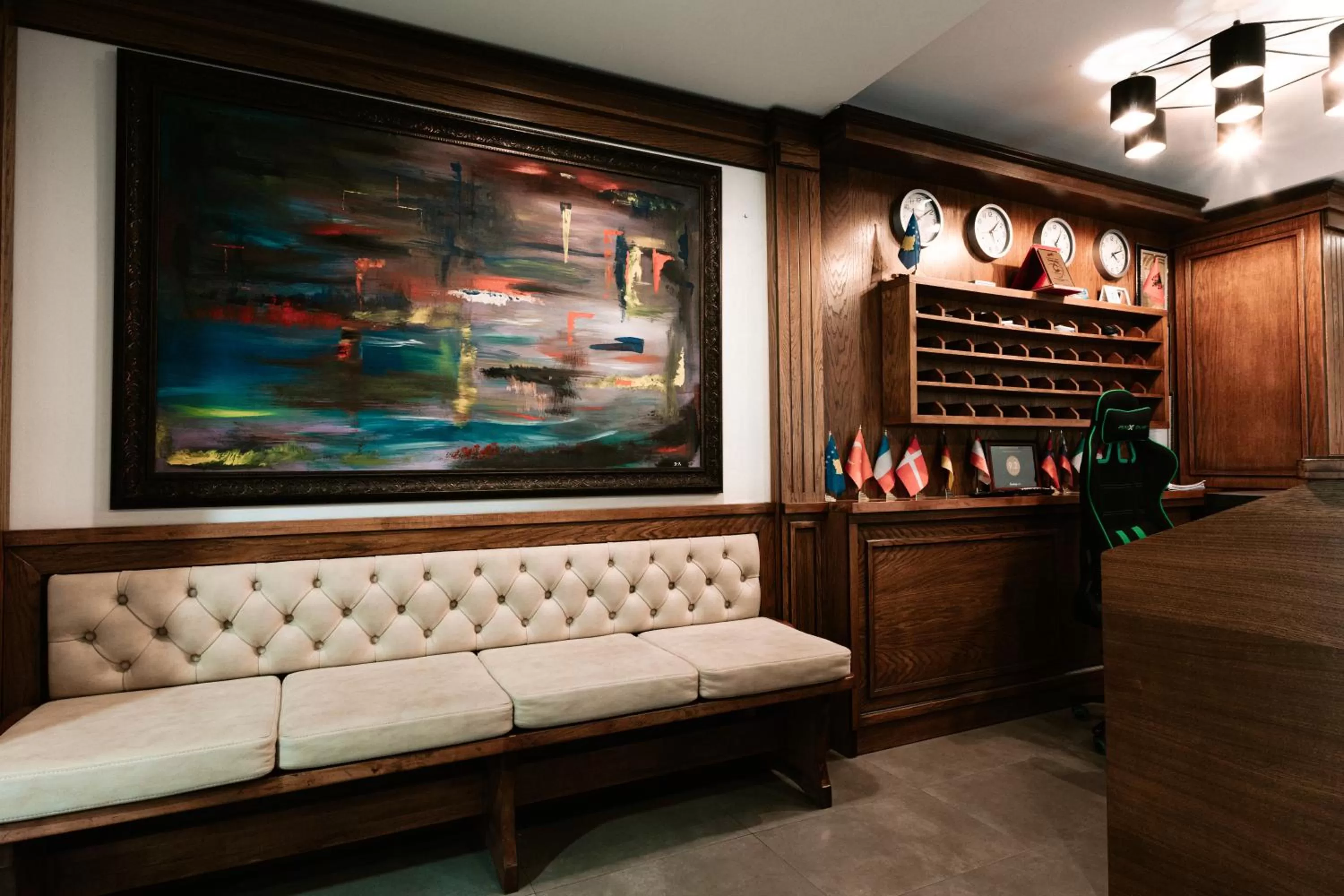 Seating area in Hotel Centrum Prizren