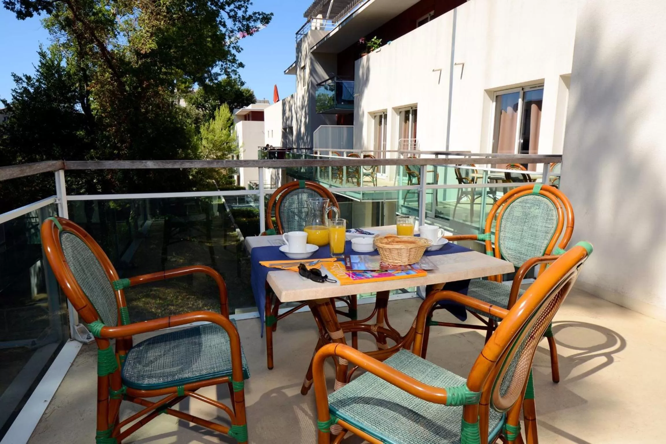 Balcony/Terrace in Appart Hotel Odalys City Antibes Olympe