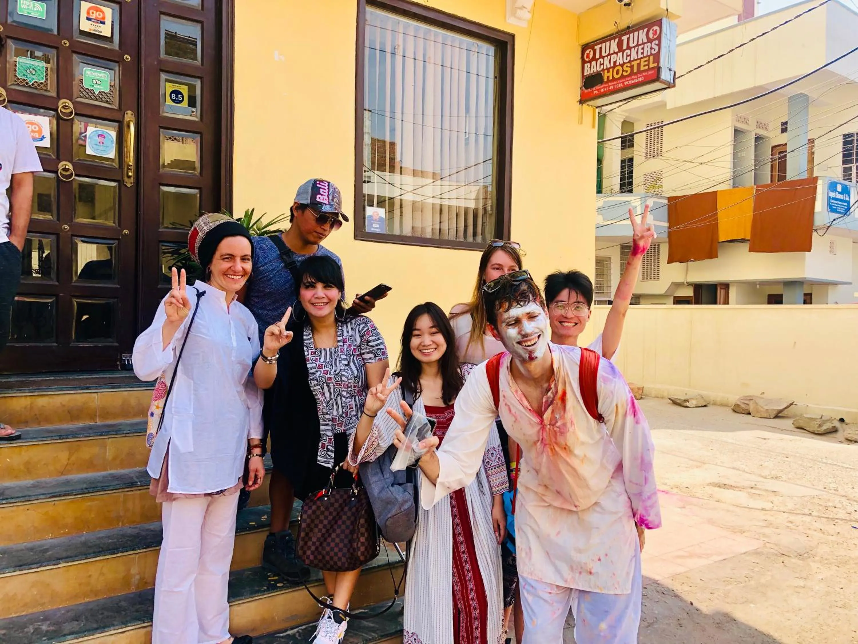 People in Tuk Tuk Backpackers- Near Jaipur Train Station