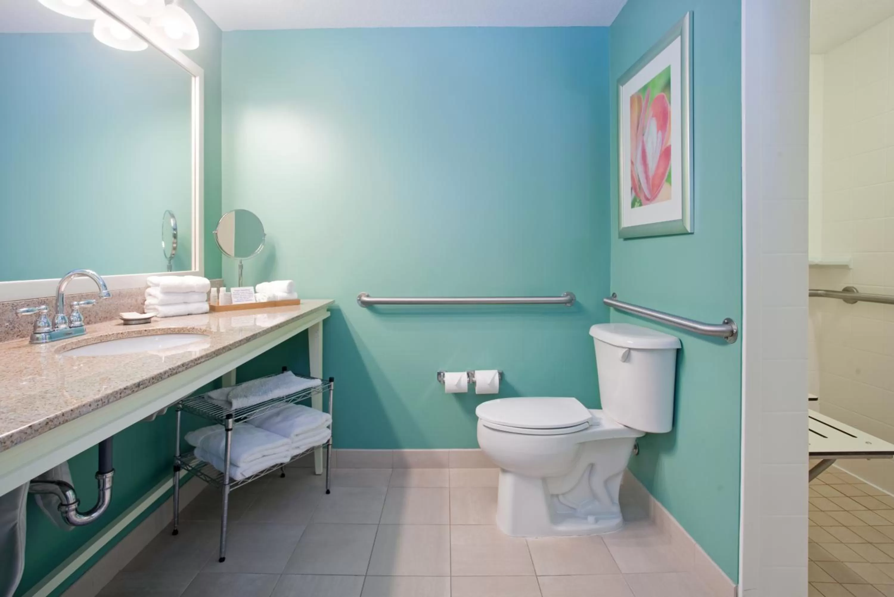 Double Room with Two Double Beds with Roll-In Shower - Disability Access in Hotel Indigo - Sarasota, an IHG Hotel