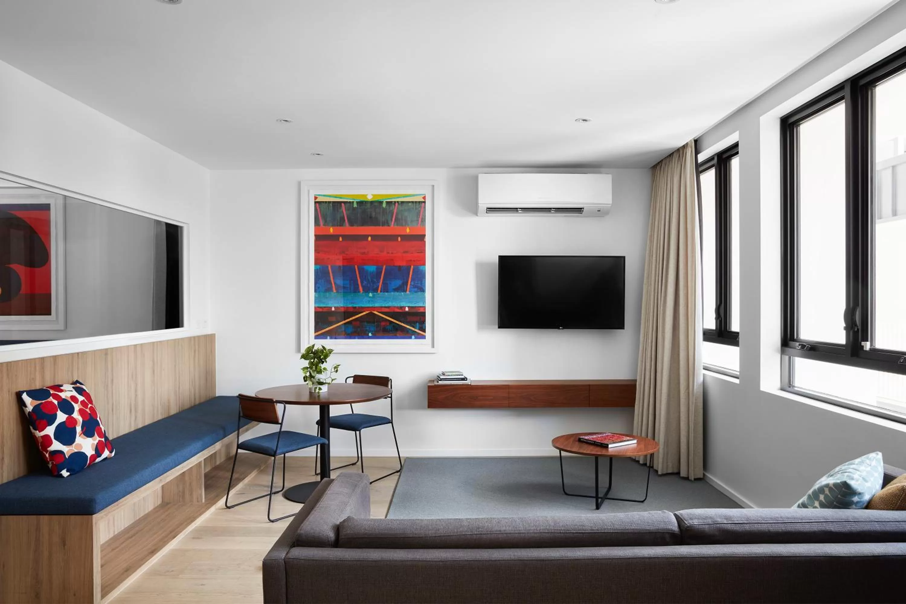 Living room in The Johnson Brisbane - Art Series