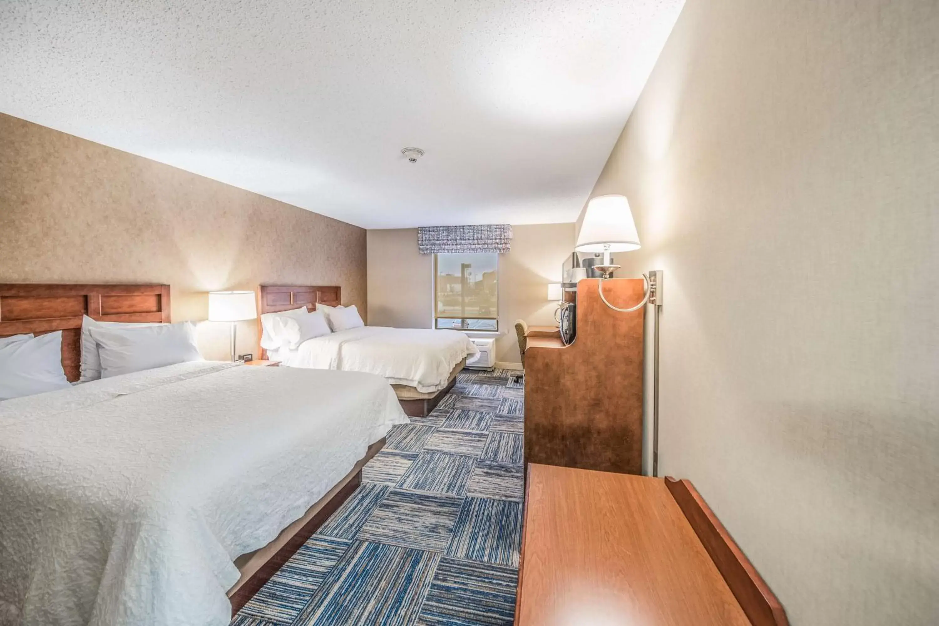 Room with Two Queen Beds - Non-Smoking in Hampton Inn Greenfield Room with Two Queen Beds - Non-Smoking in Hampton Inn Greenfield