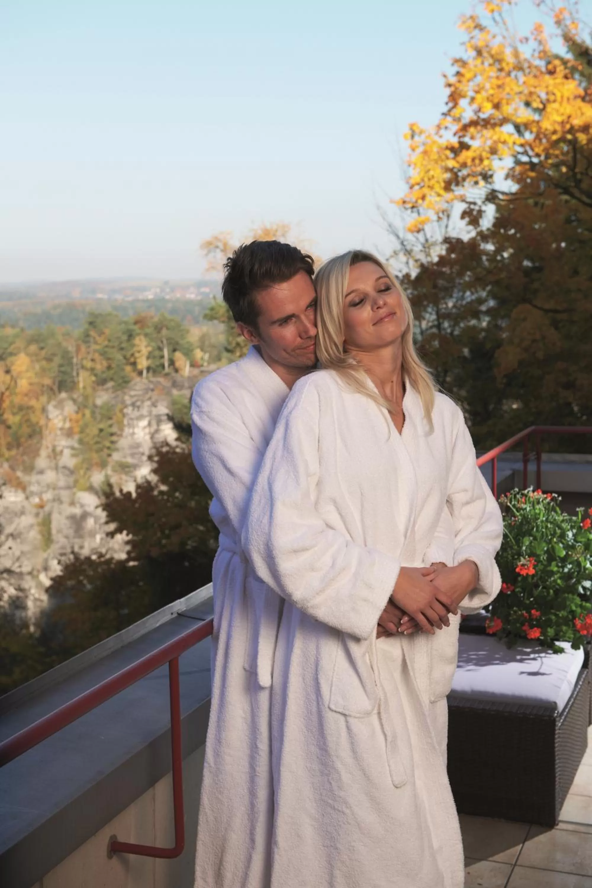 Balcony/Terrace in Berghotel Bastei