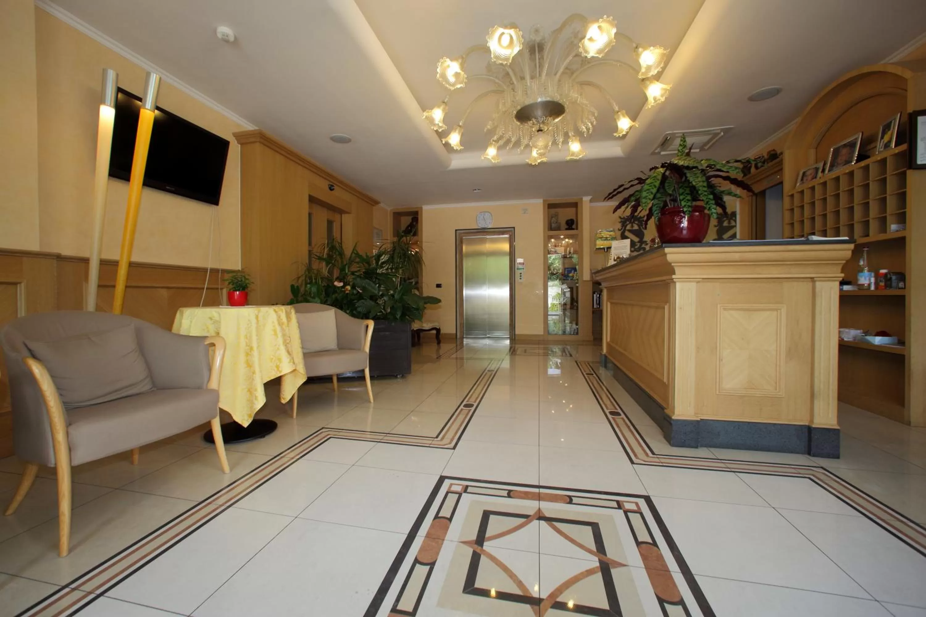 Lobby or reception in Hotel Fioroni