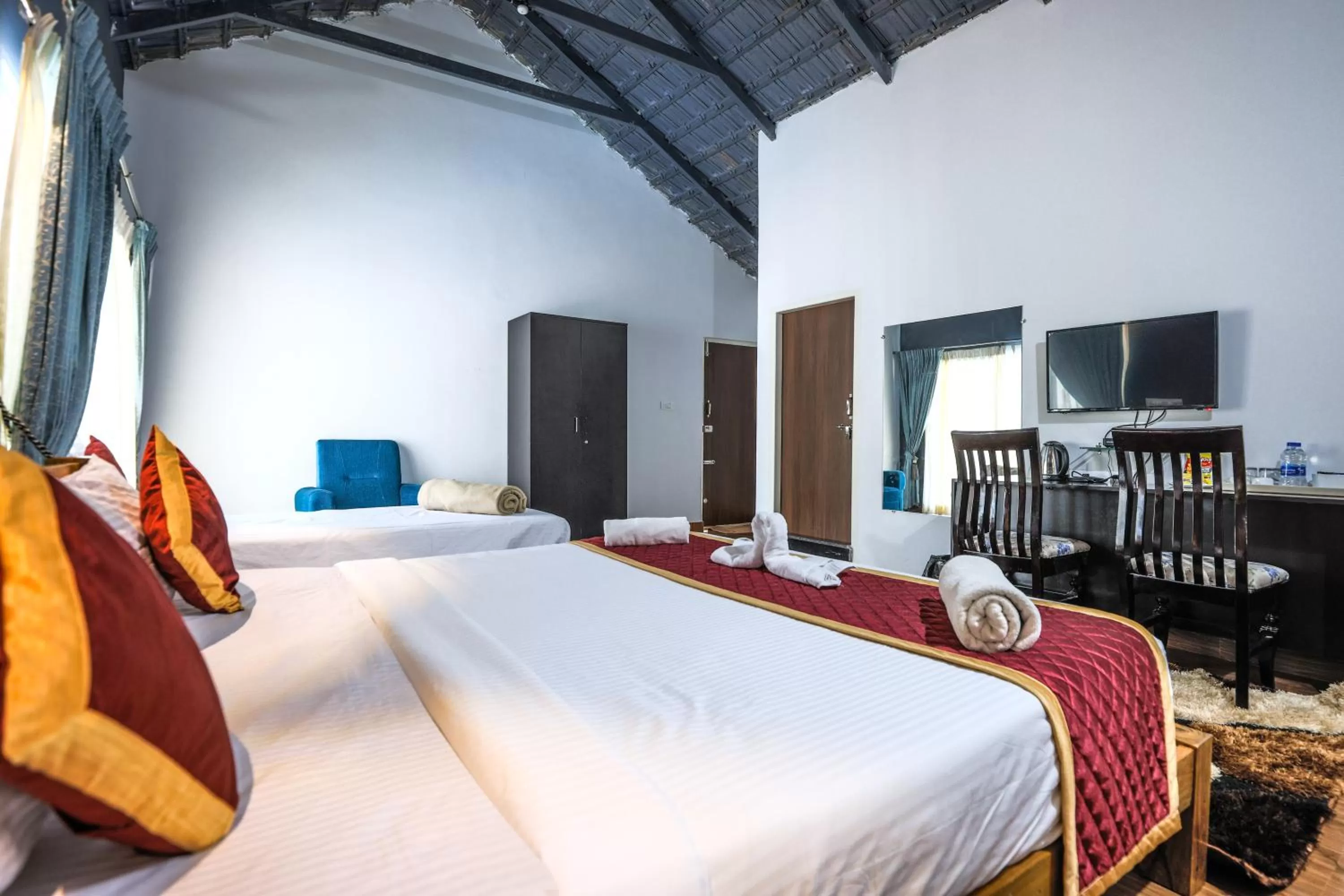 Bed in The Spectrum Resort - Chikmagalur