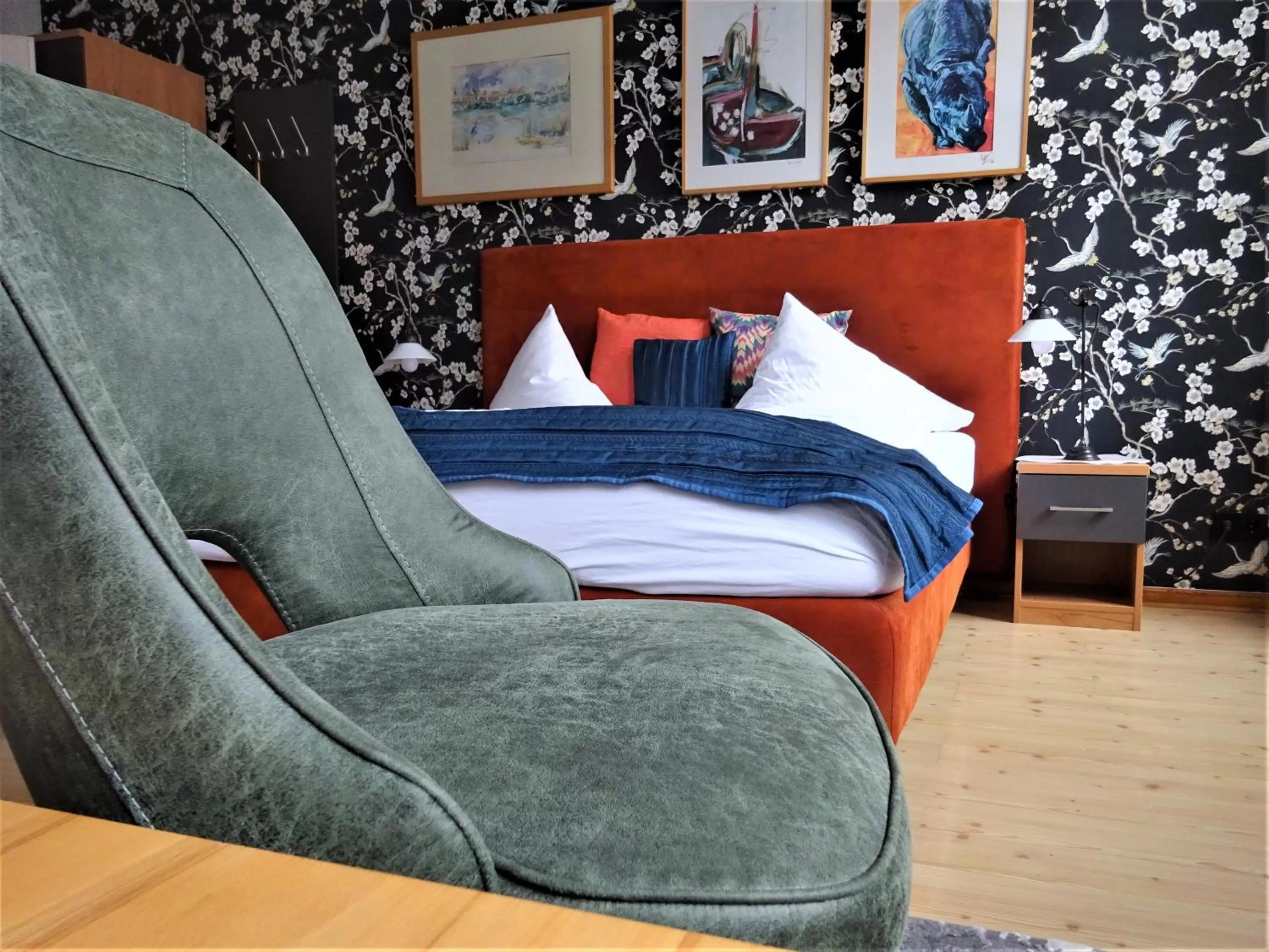 Bed in Hotel Pension Zur Fährbrücke