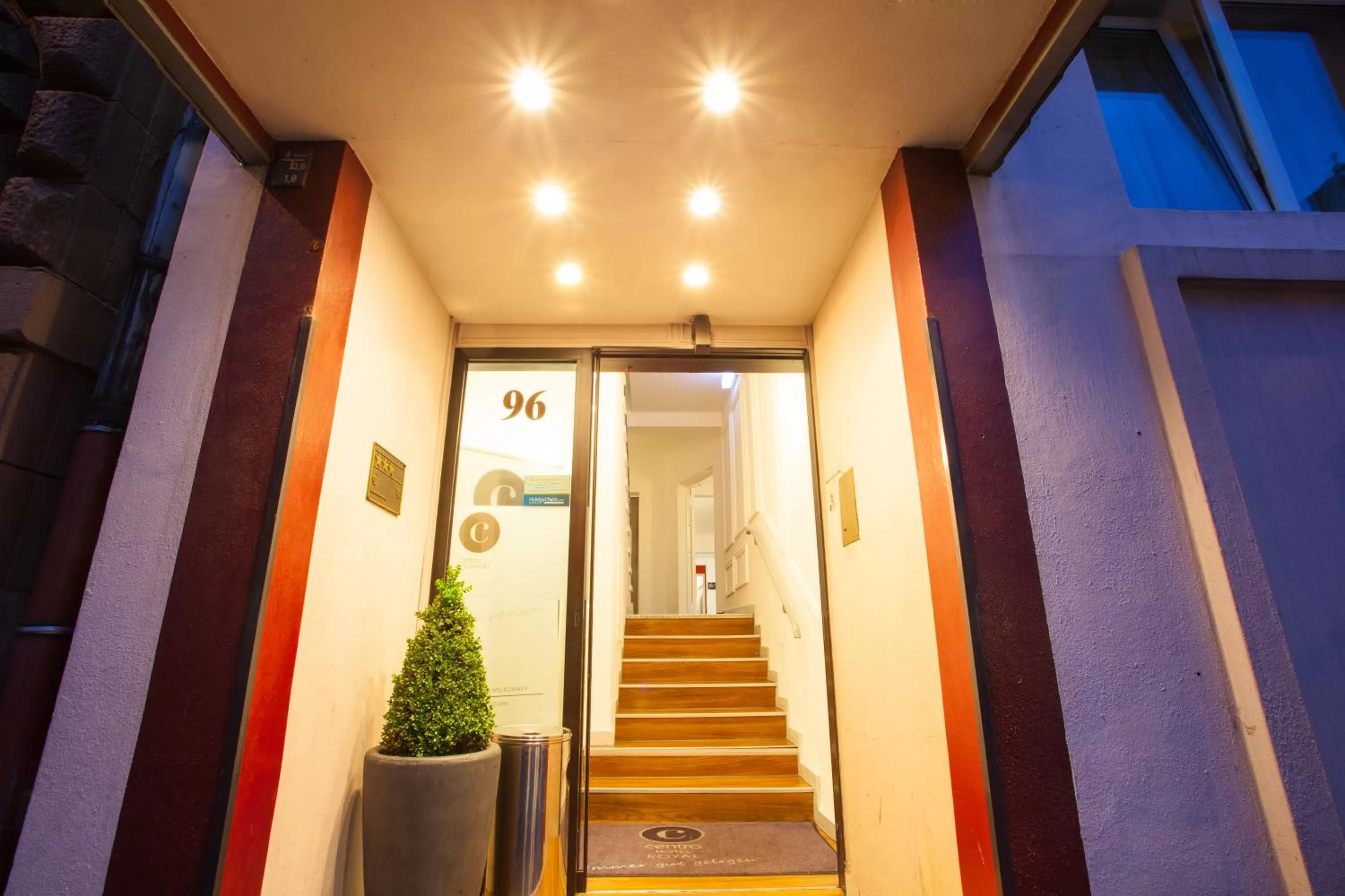 Facade/entrance in INA Hotel Royal