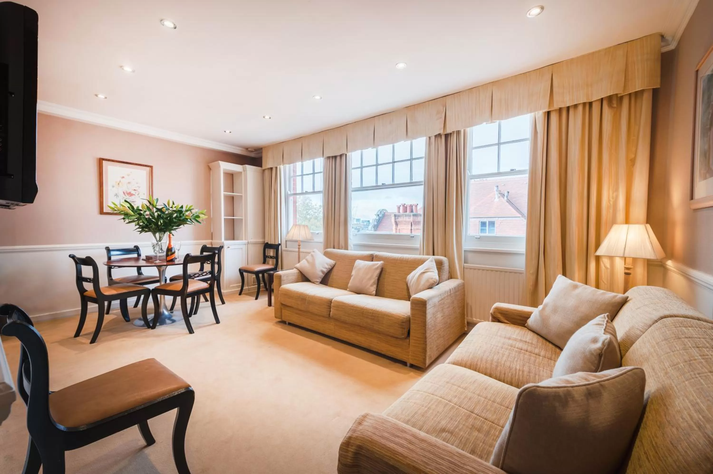 Living room in No1 The Mansions By Mansley