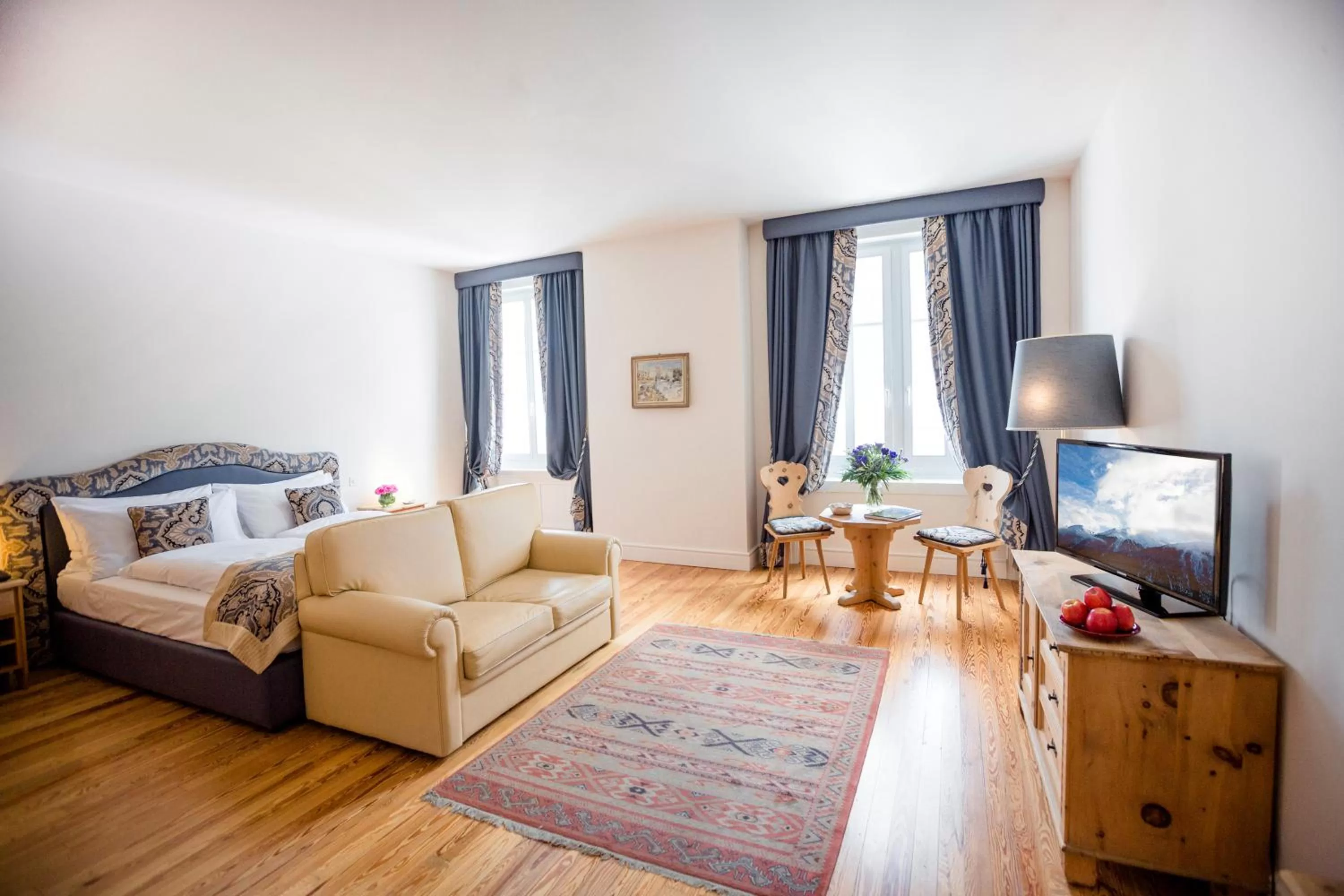 Bed in Hotel Bernina 1865 by Kleos Group Collection