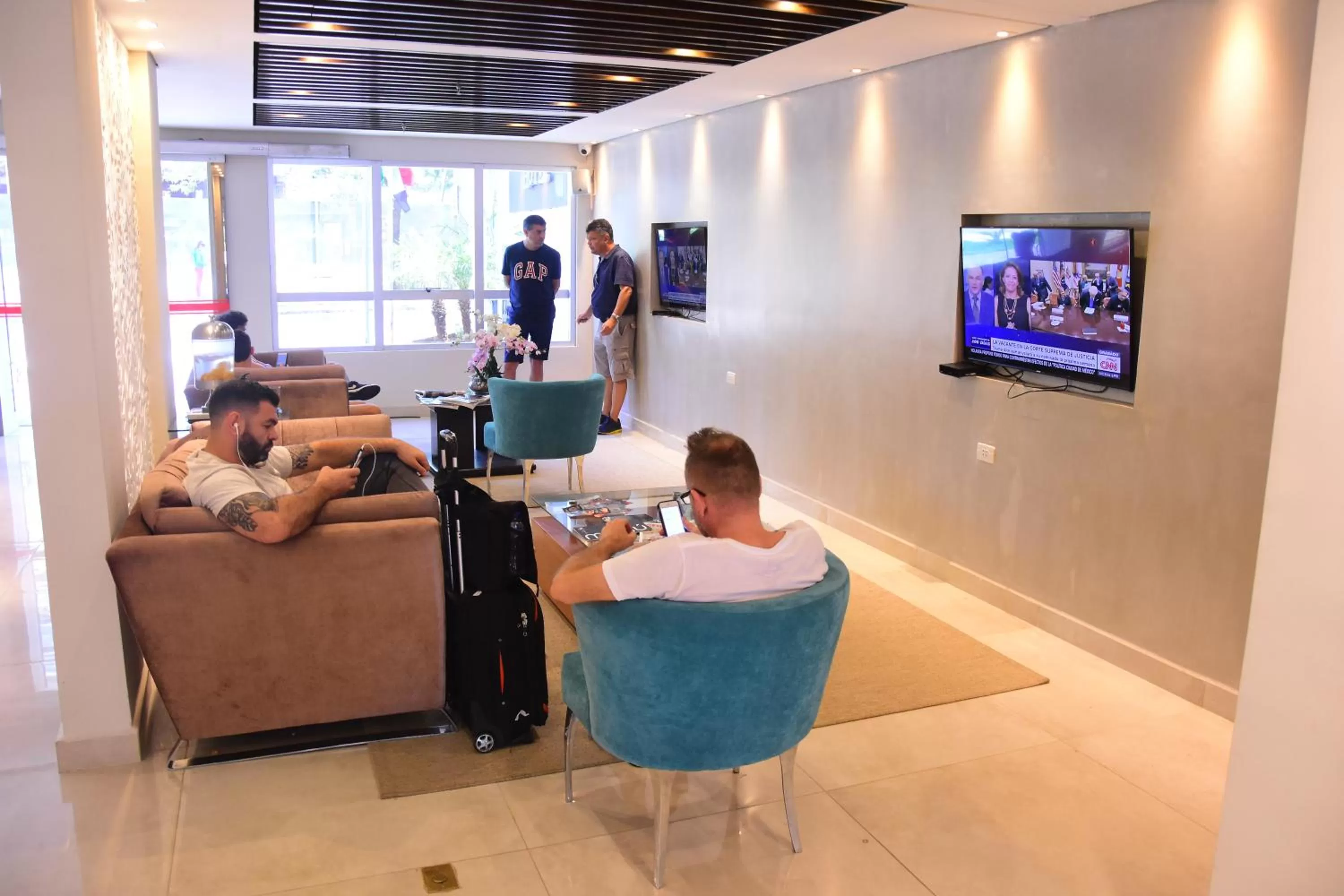 Living room in Hotel Le Pelican