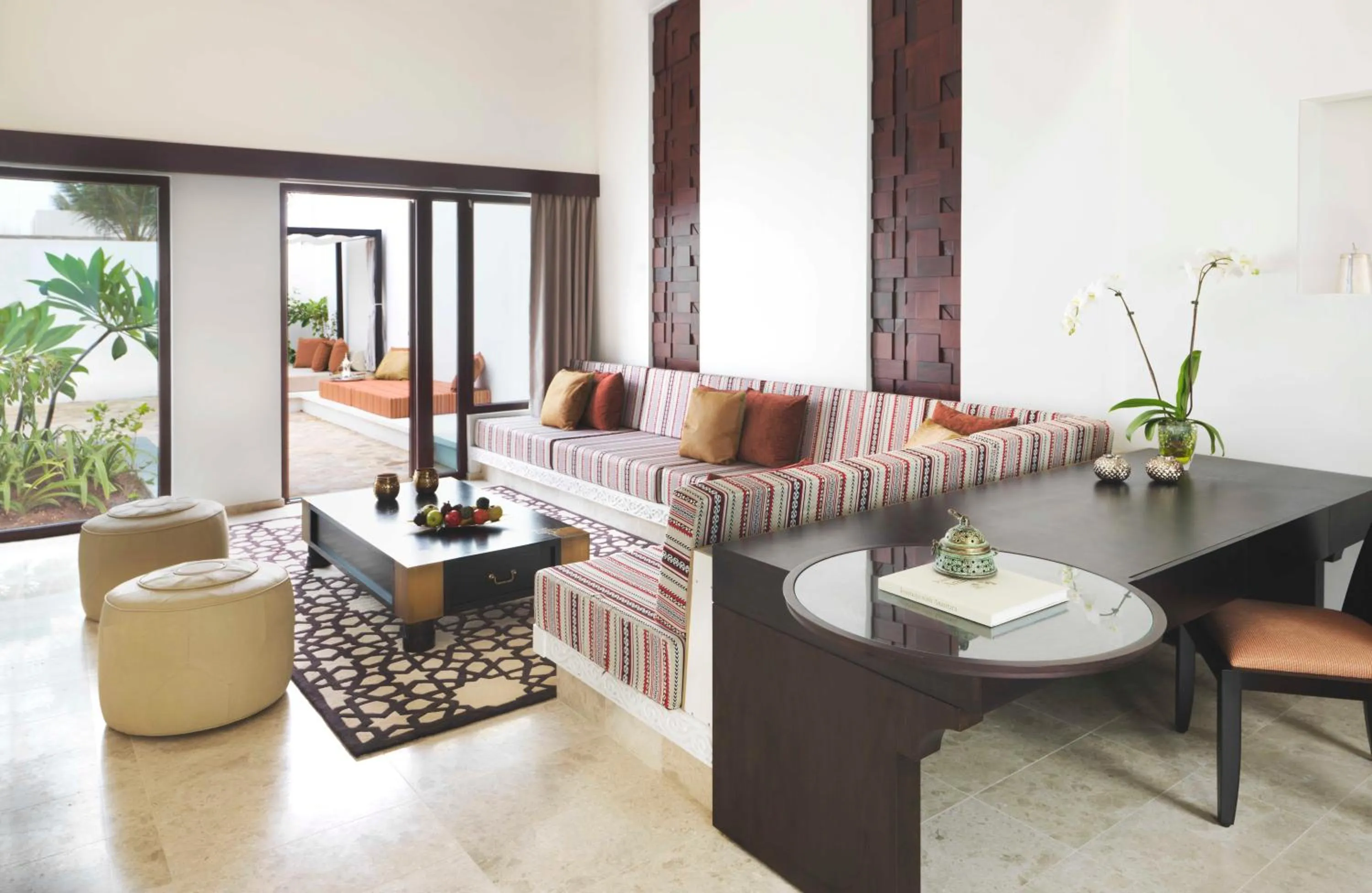 Living room in Al Baleed Resort Salalah by Anantara