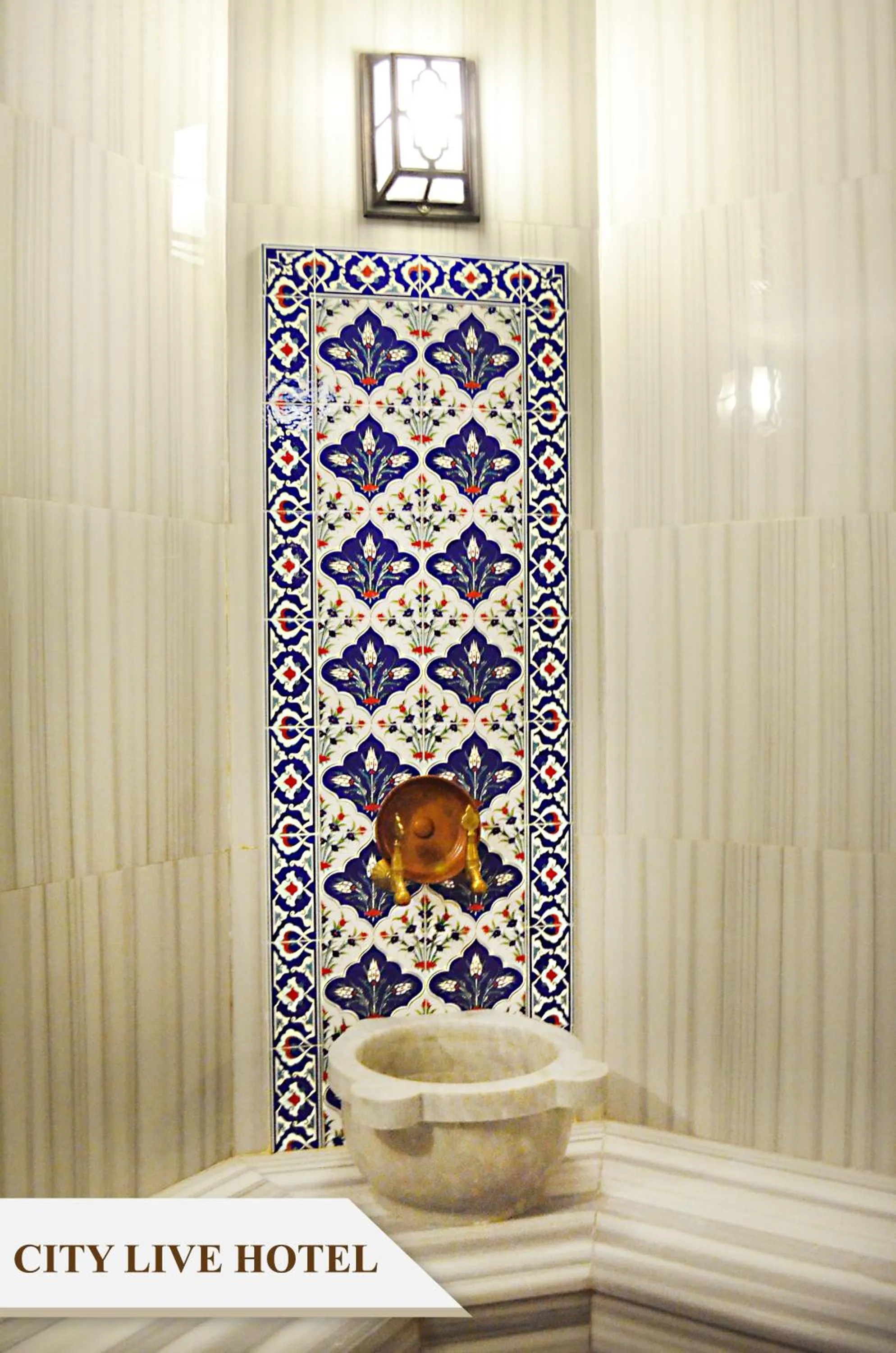 Steam room in City Live Hotel