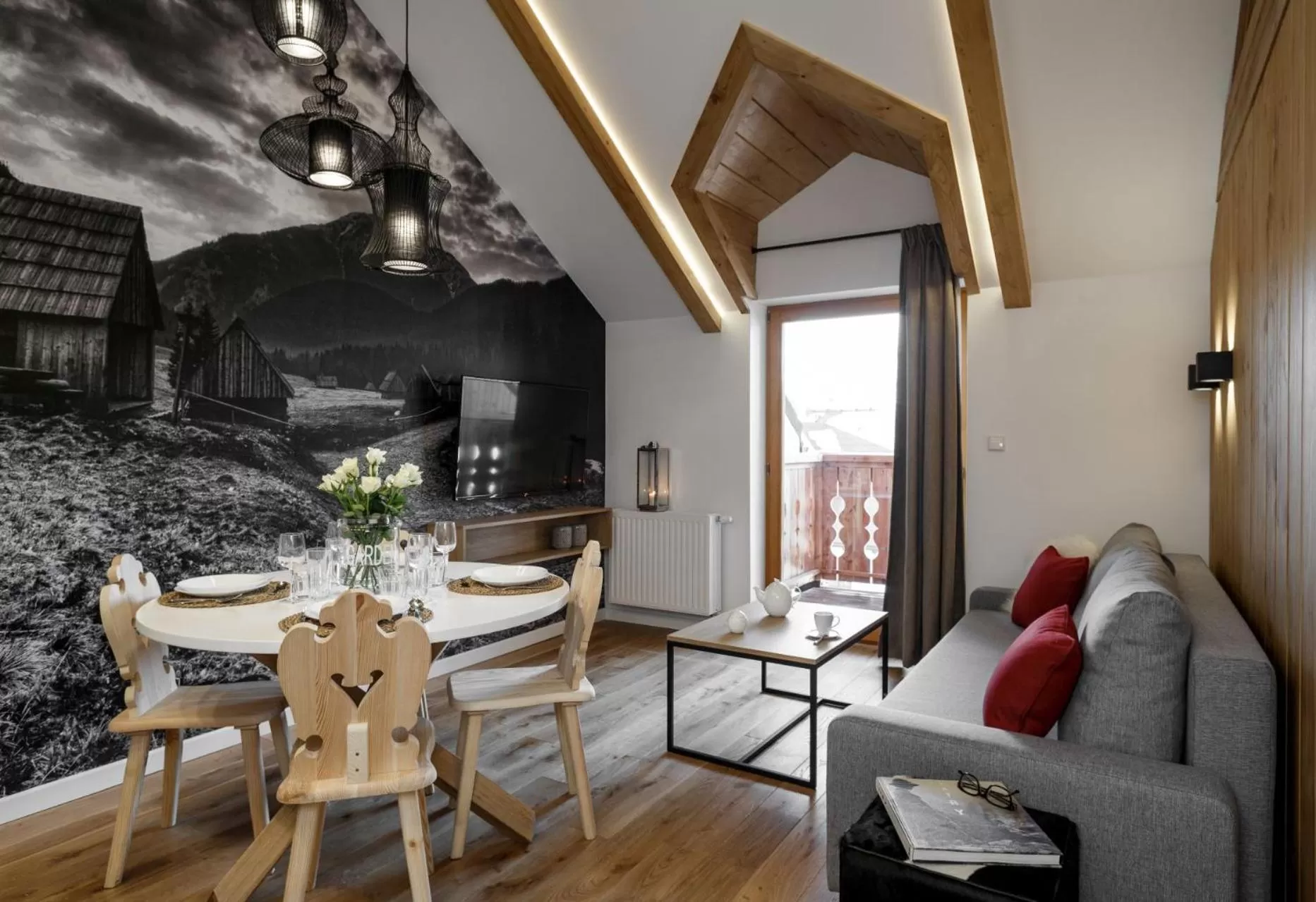 Living room in Aparthotel Giewont