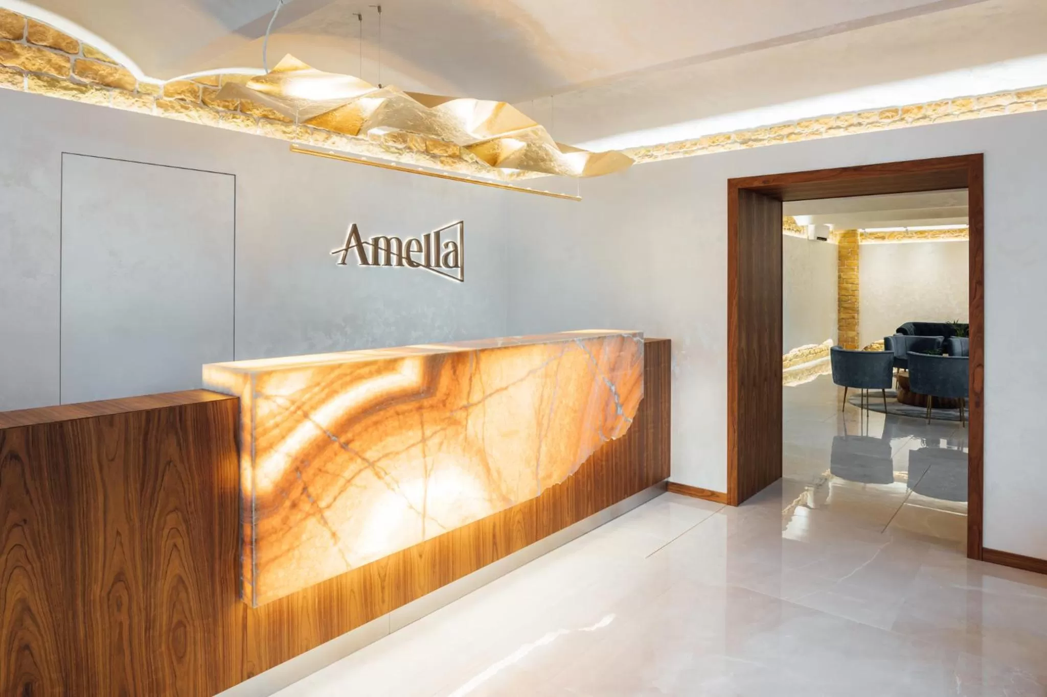 Lobby or reception in Aparthotel Amella