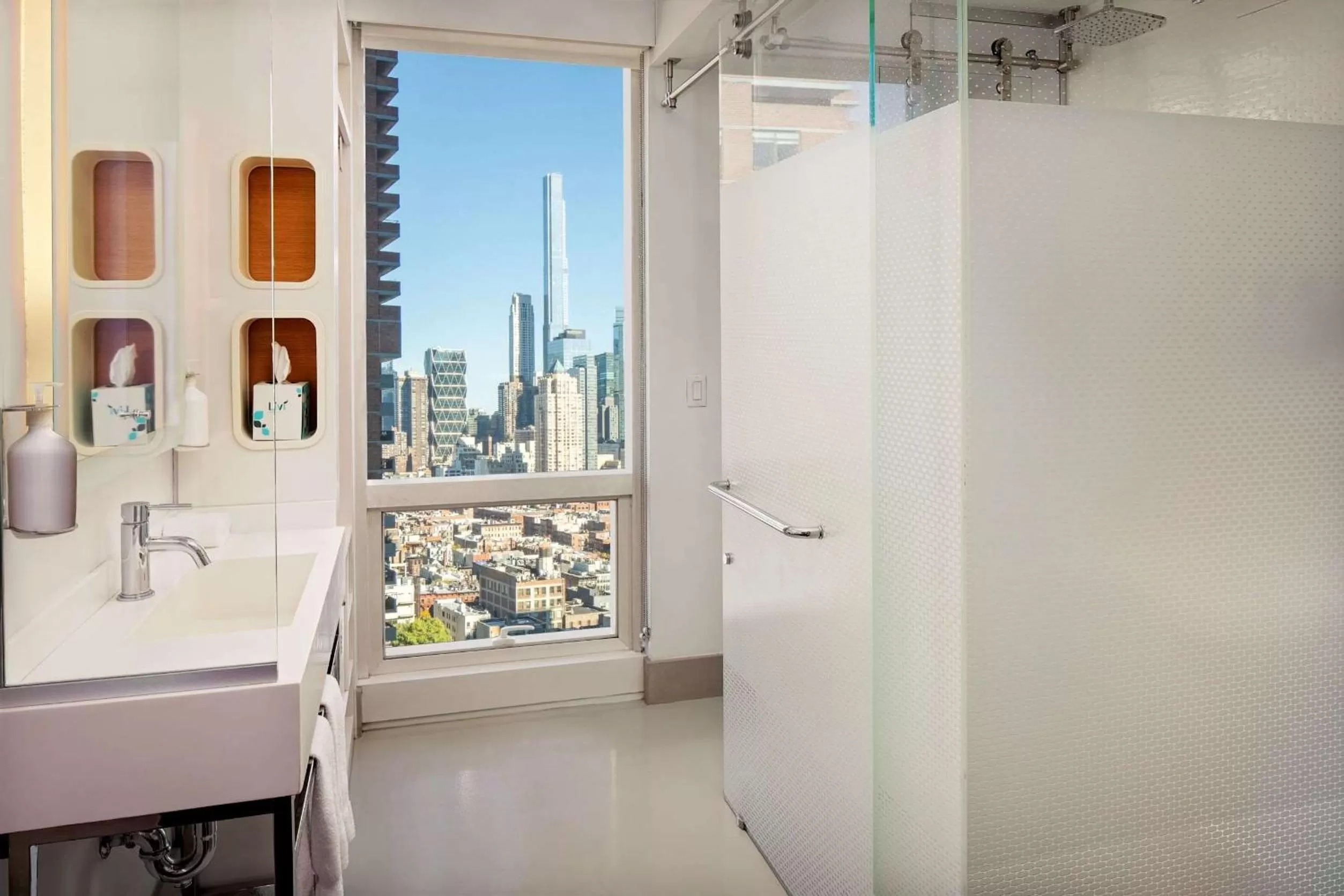 Bathroom in YOTEL New York Times Square