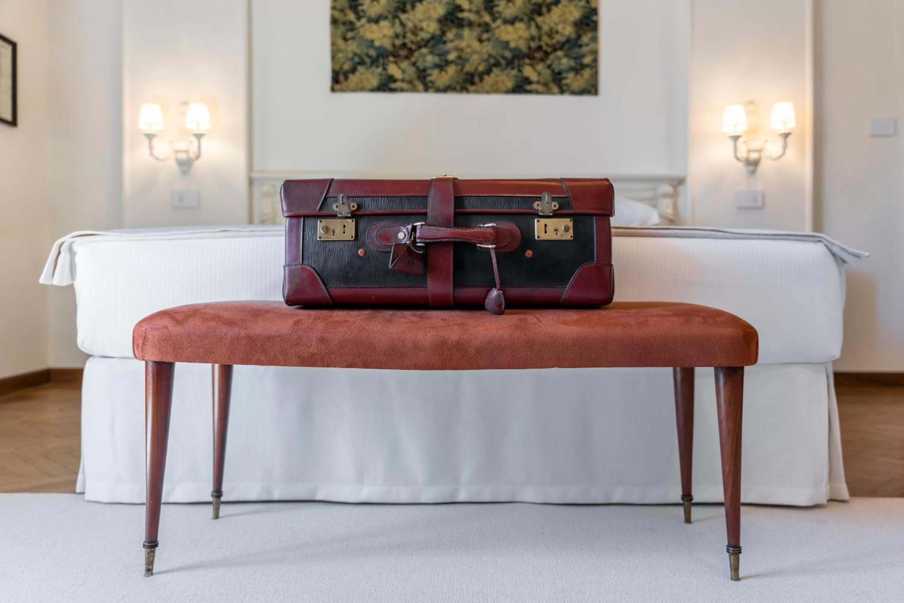 Decorative detail, Bed in FORESTERIA di PALAZZO RADICI