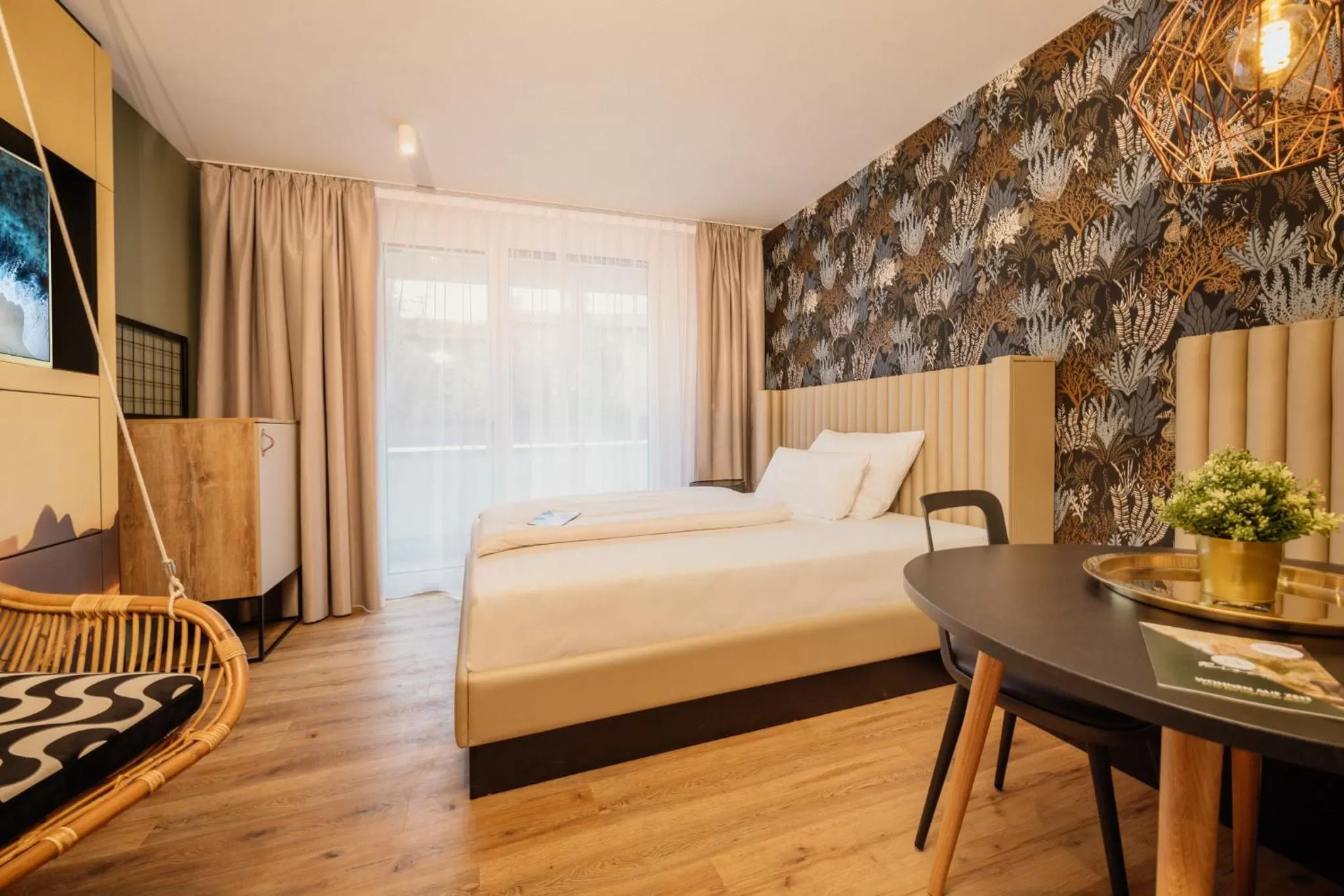 Photo of the whole room, Bed in Rioca Stuttgart Posto 4