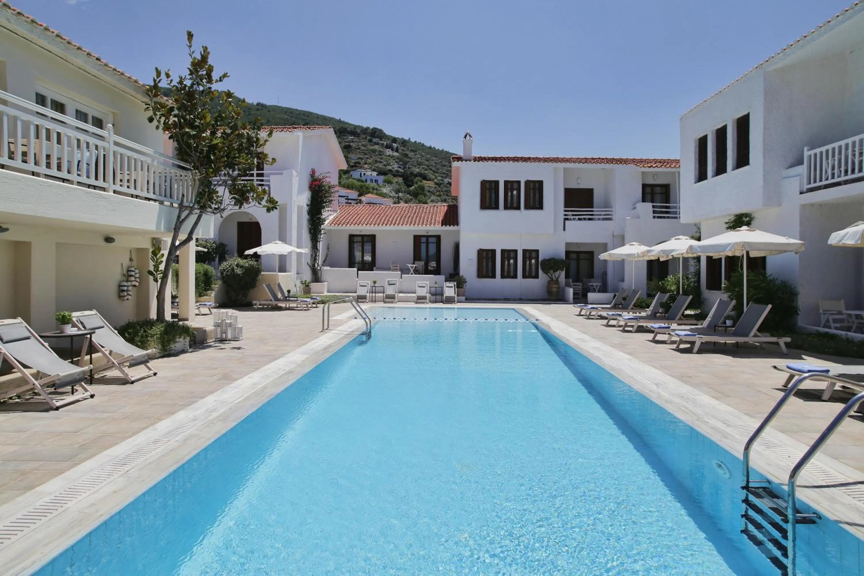 Swimming pool in Skopelos Village Hotel