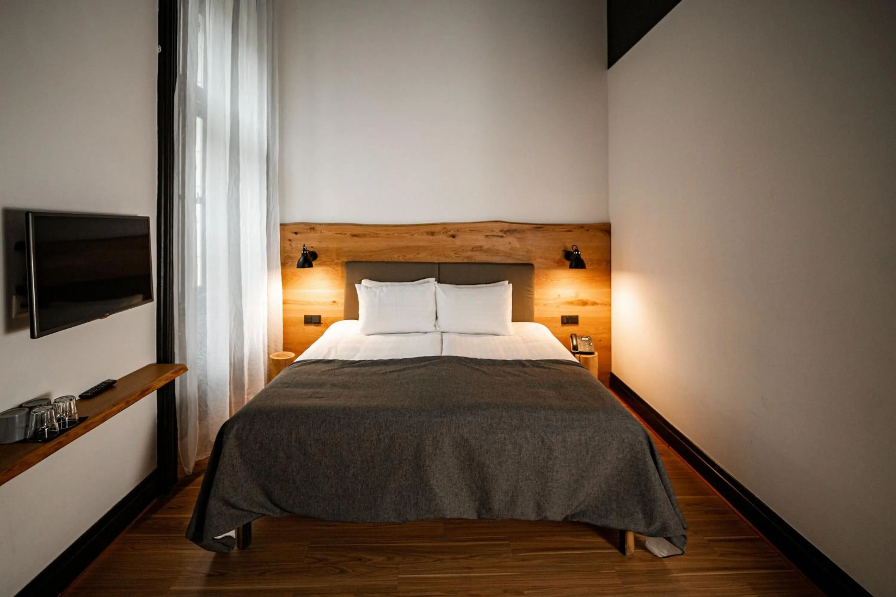 Bed in Hotel Rum Budapest