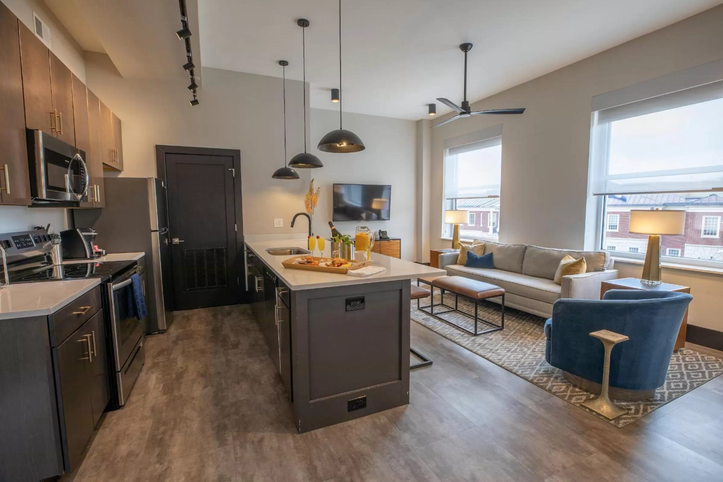 kitchen in The Bee Hotel, Danville