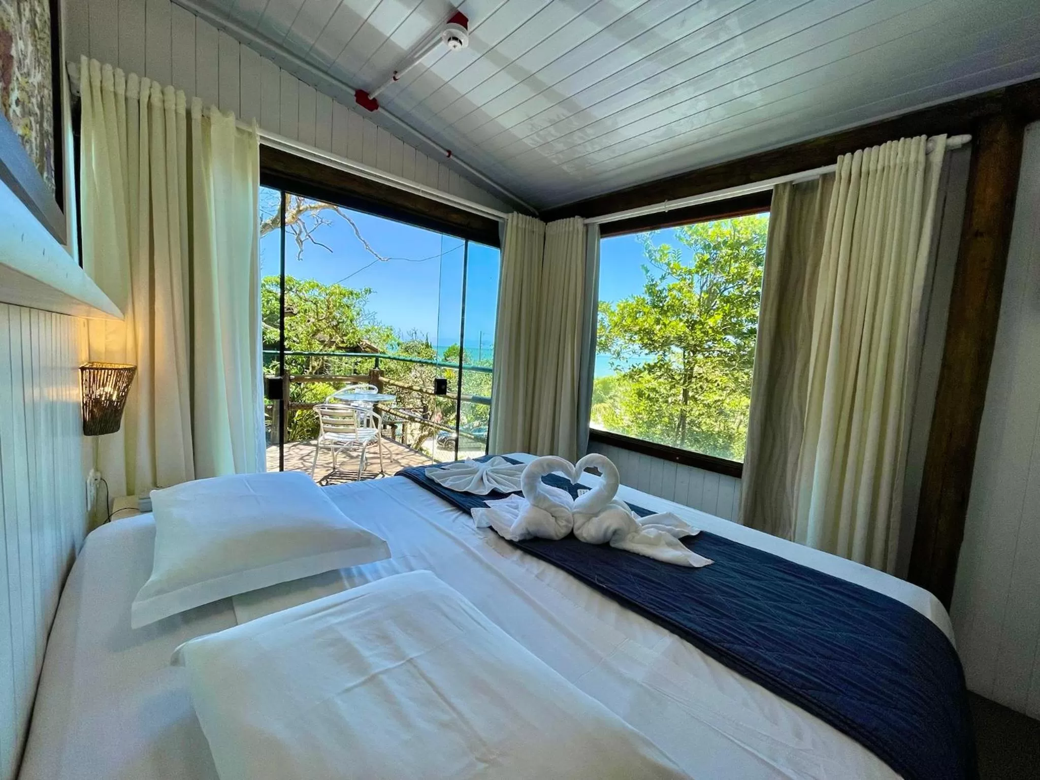 Bed in Pousada Canto da Vigia