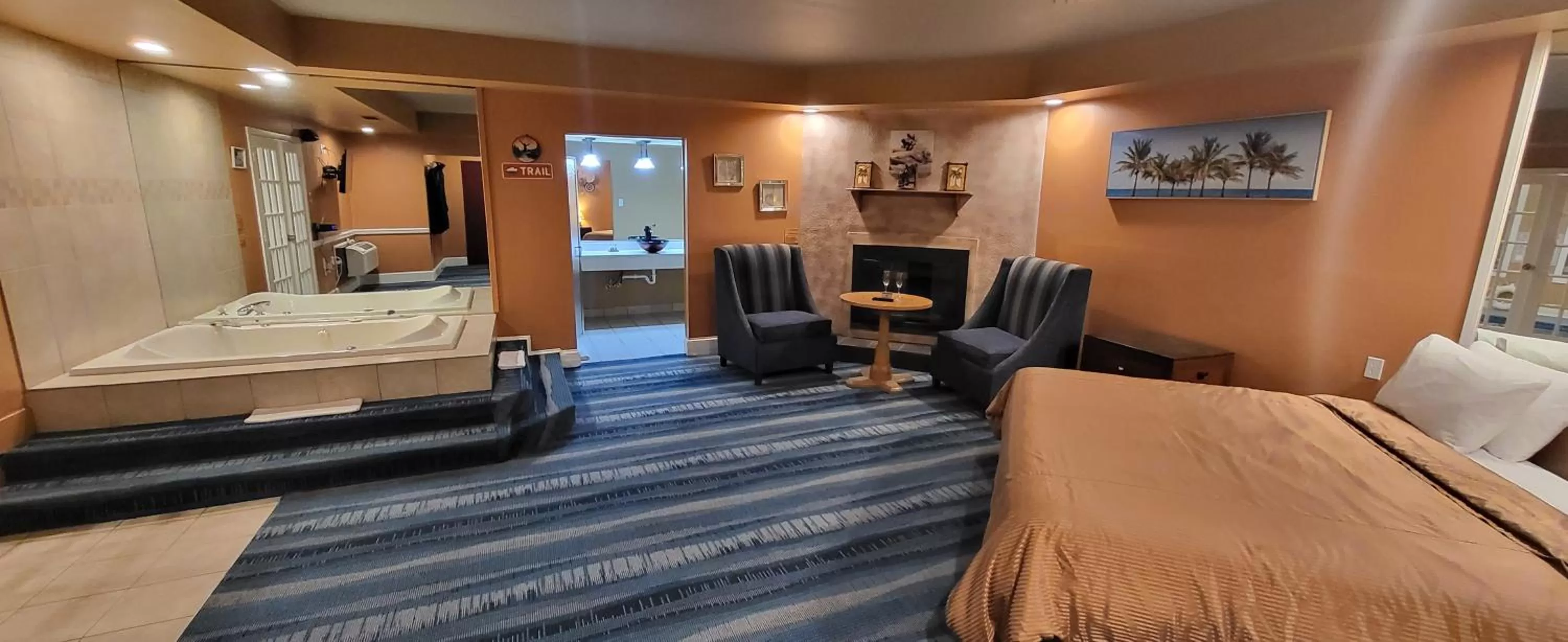 Living room, Bed in Inn of the Dove - Romantic Luxury Suites with Jacuzzi & Seasonal Fireplace at Harrisburg-Hershey-Philadelphia, PA