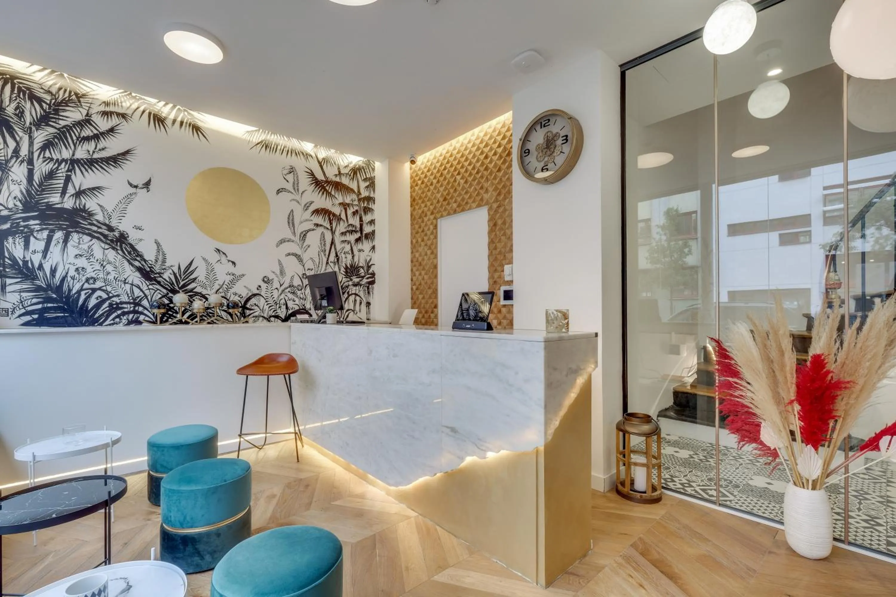 Lobby or reception in Hotel Beausejour