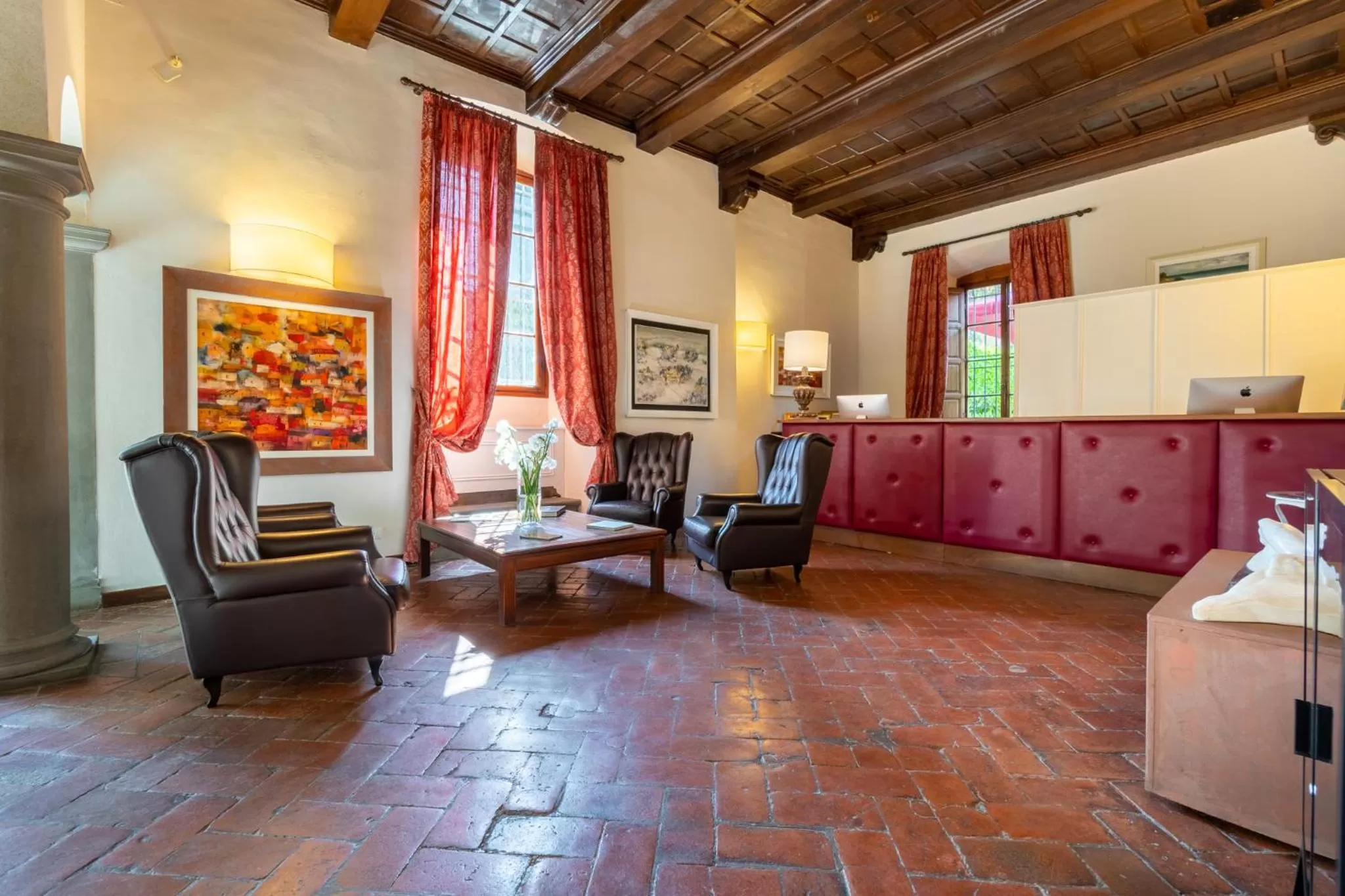 Lobby or reception in Art Hotel Villa Agape - Place of Charme