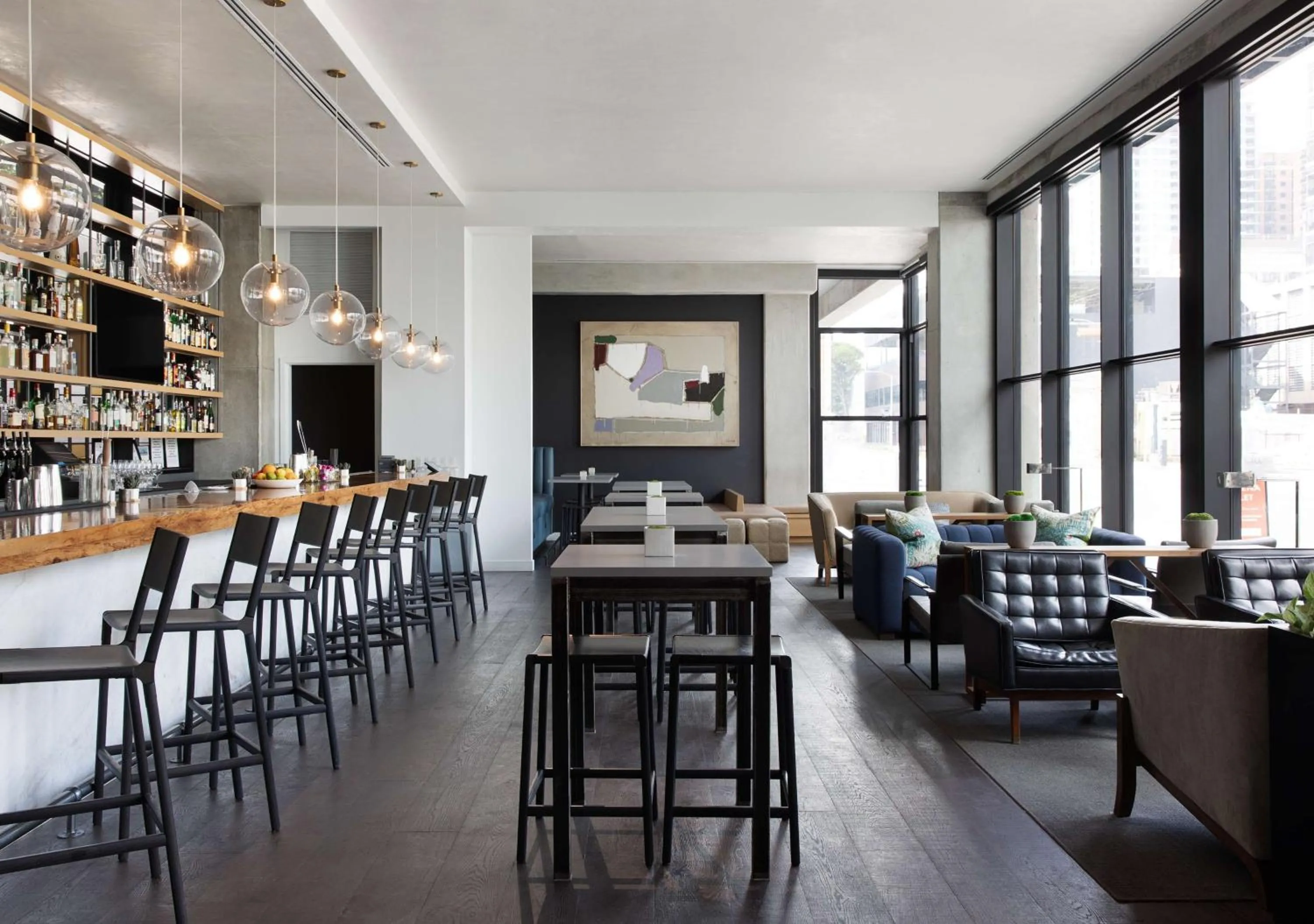 Lounge or bar in Canopy By Hilton Austin Downtown