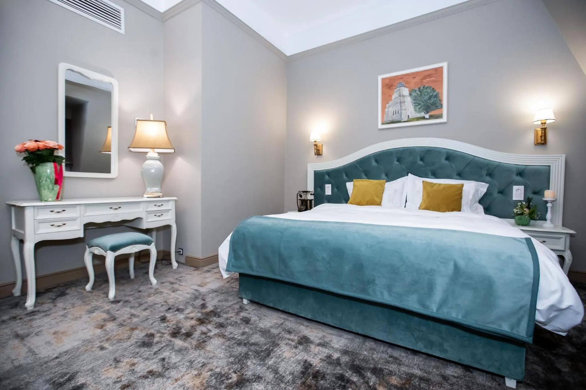 Bed in Grand Hotel Traian