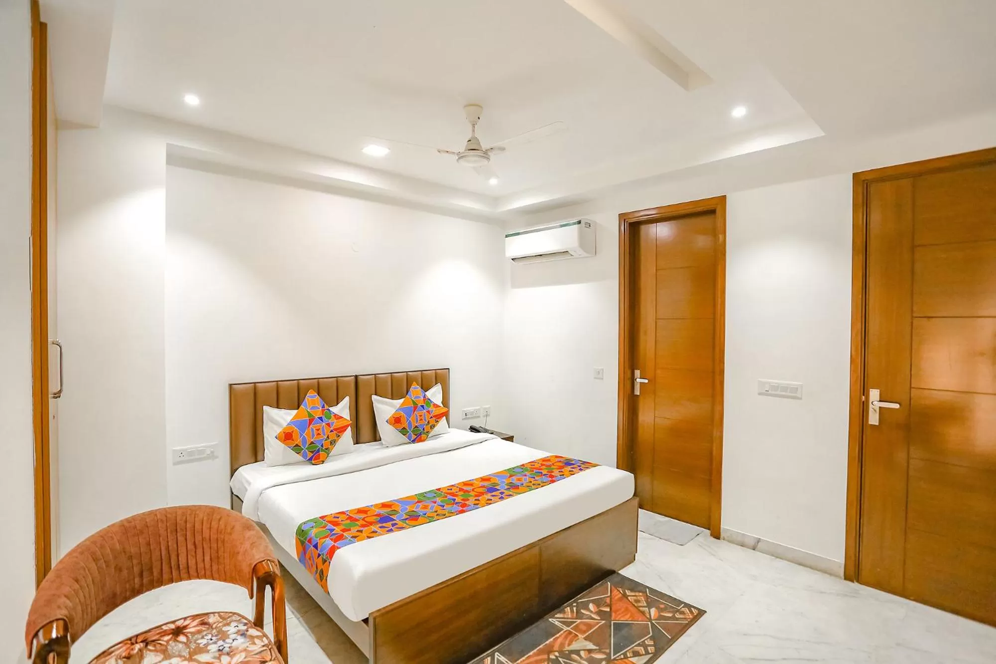 Bed in FabExpress Aerosky Deluxe - Nr Yashobhoomi Convention Centre