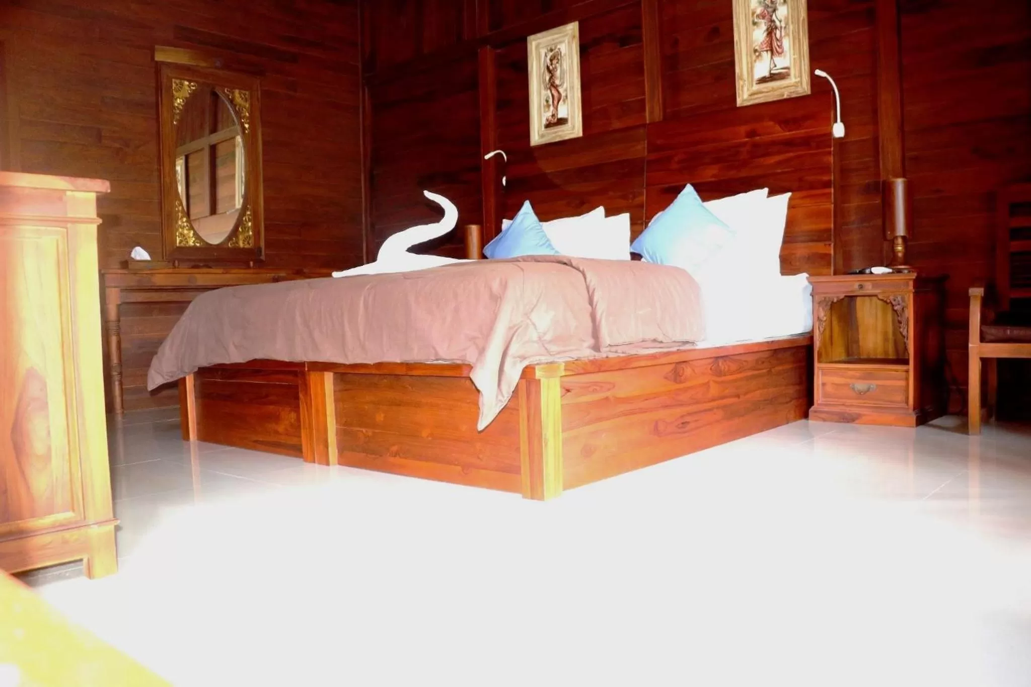 Bed in Pemedal Beach Resort