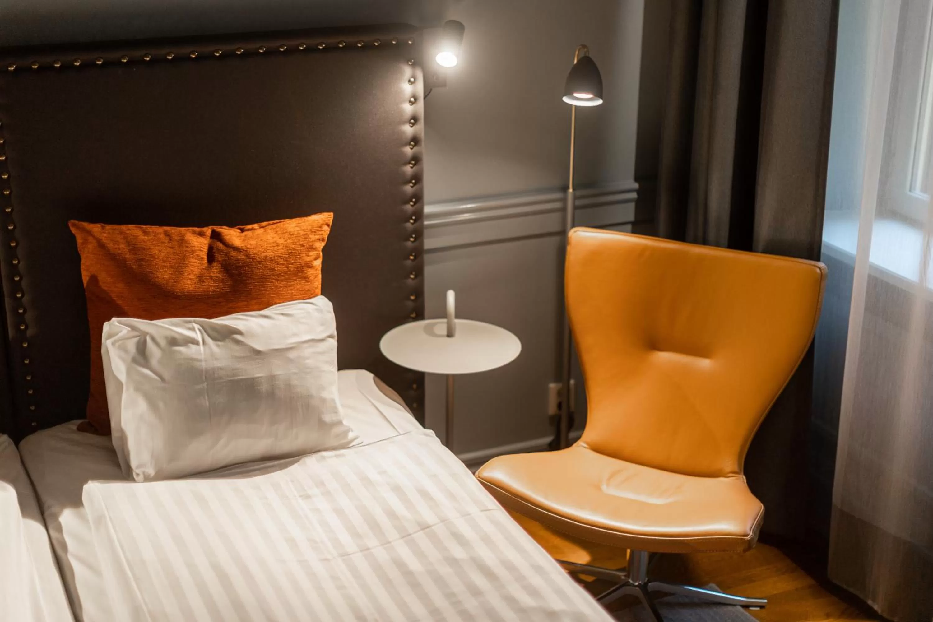 Bed in Hotel Poseidon